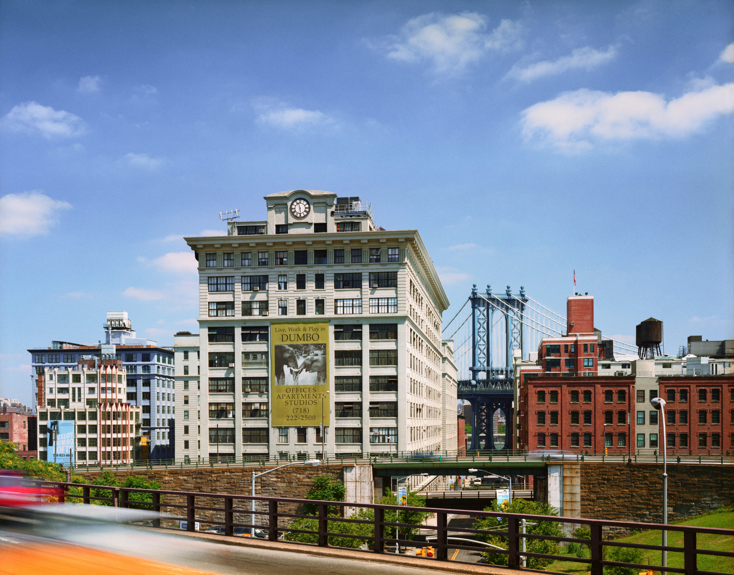 Dumbo from the Brooklyn Bridge Promenade.