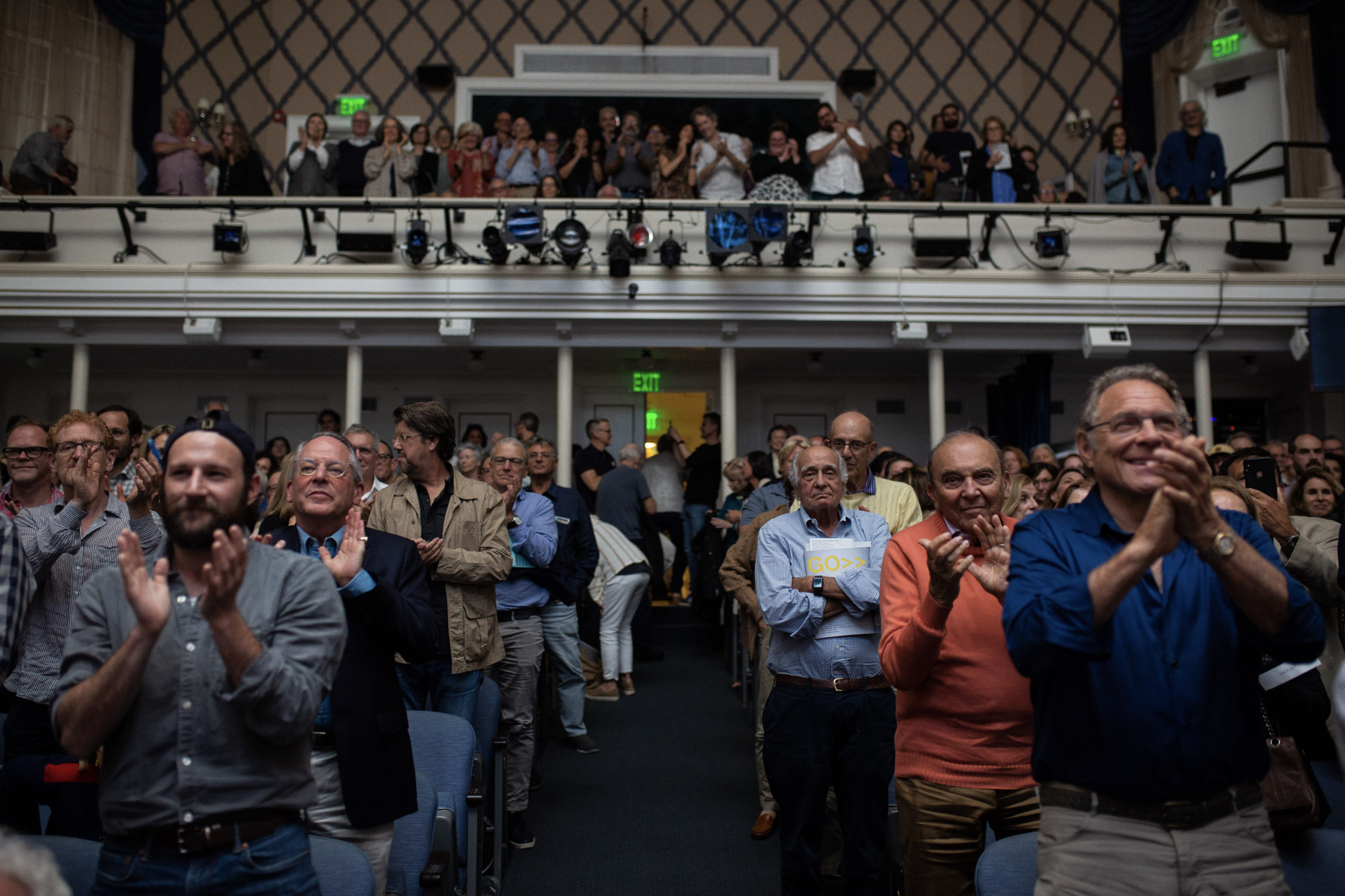 A standing ovation for the Kronos Quartet at Guild Hall in June 2019.