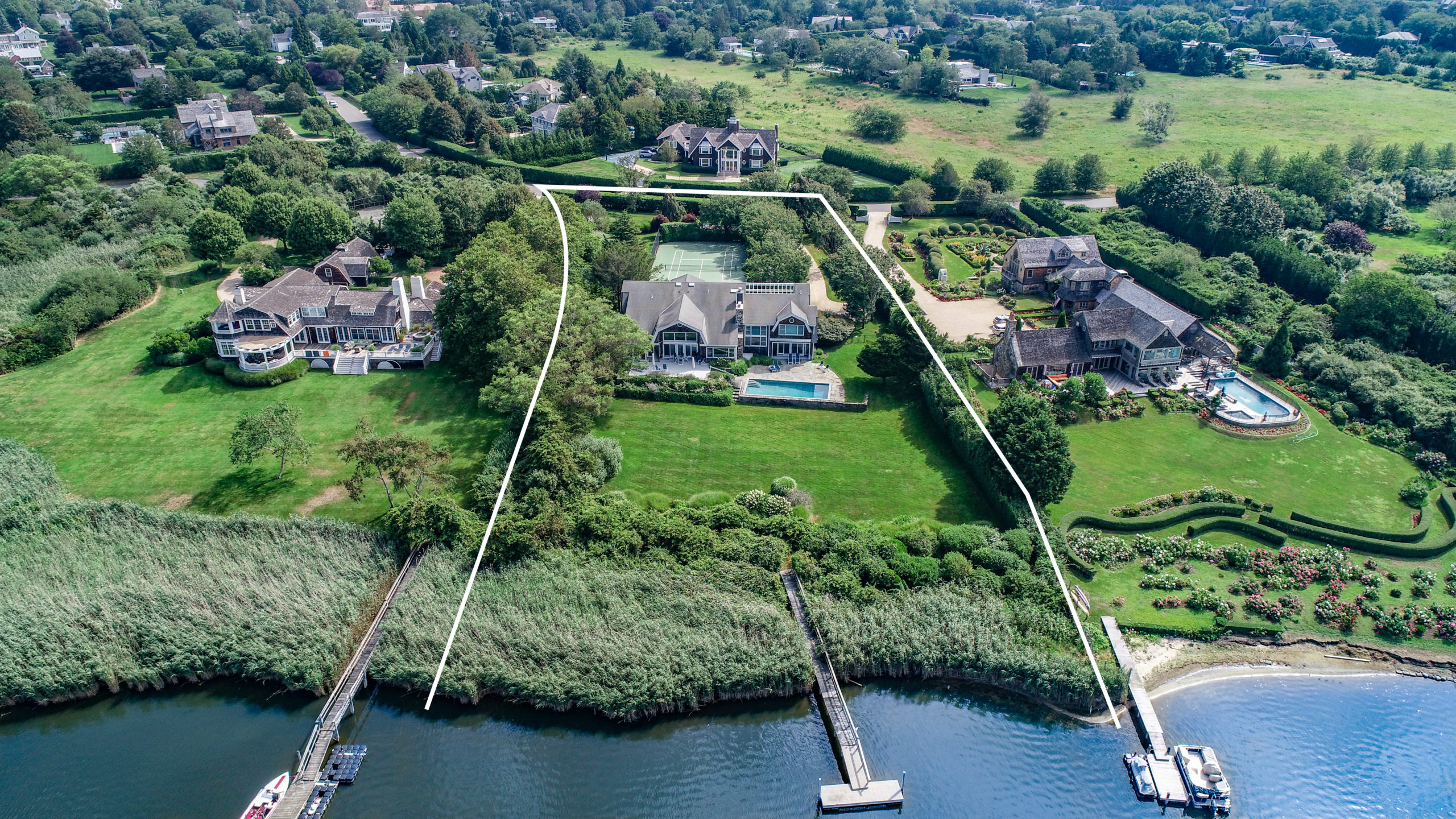 146 Olivers Cove Lane, Water Mill. COURTESY SAUNDERS & ASSOCIATES
