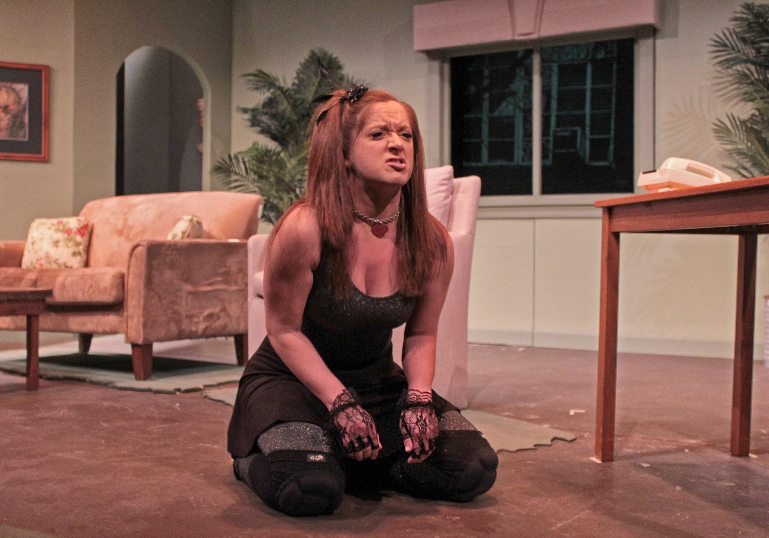 Amanda Griemsmann plays Sylvia, a dog rescued from Central Park, in the Hampton Theatre Company production of the A.R. Gurney play of the same name in Quogue, May 27 through June 13.