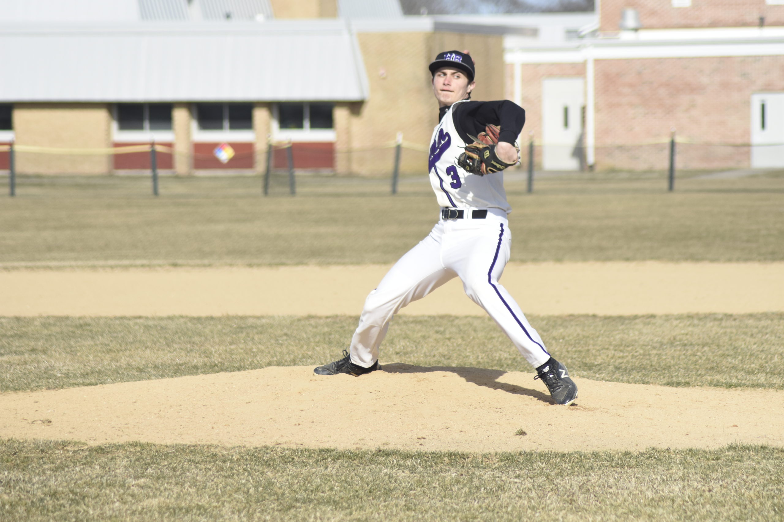 Kai Leporati pitching during the 2019 season.