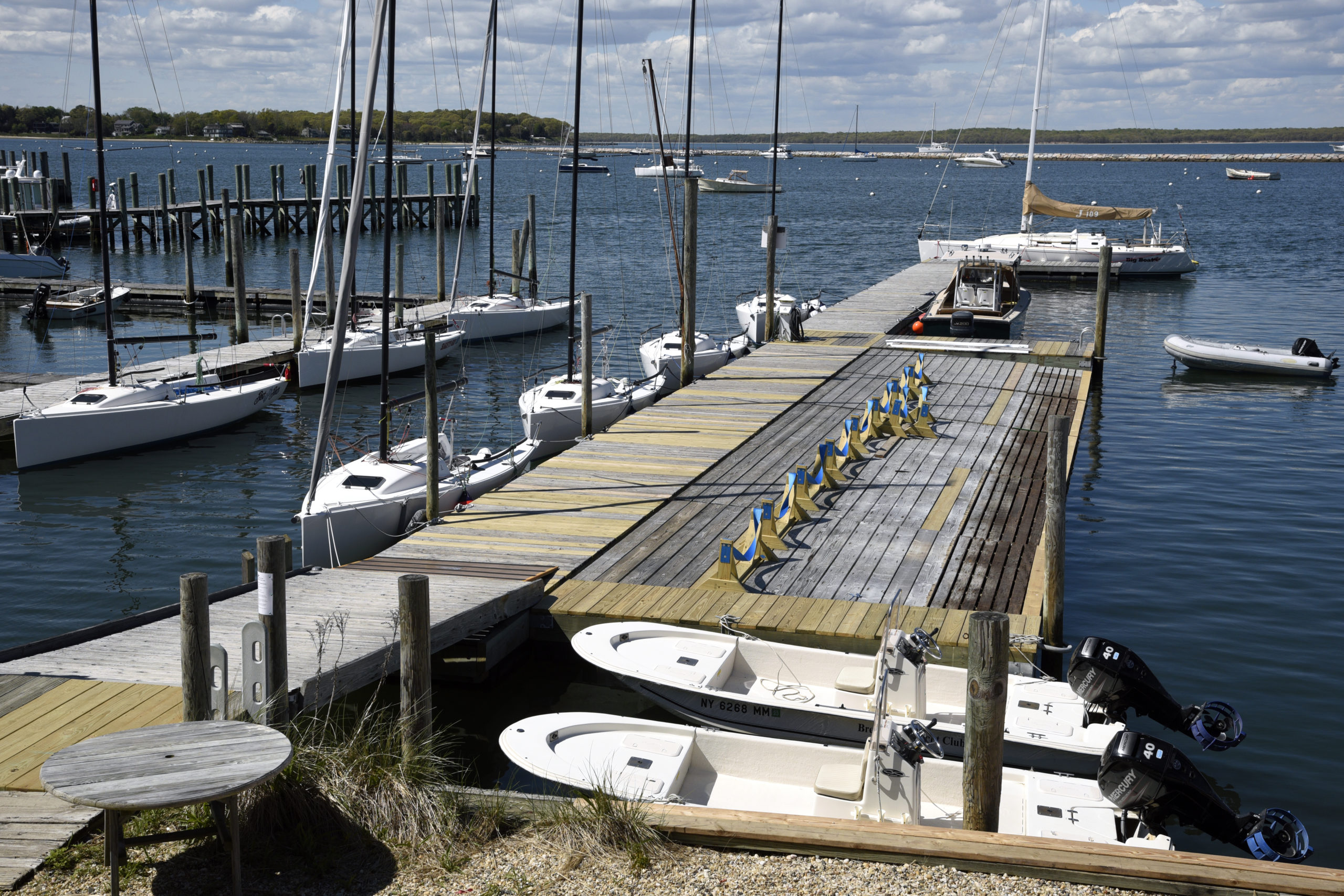 The new docks at the Breakwater Yacht Club.  MICHAEL MELLA