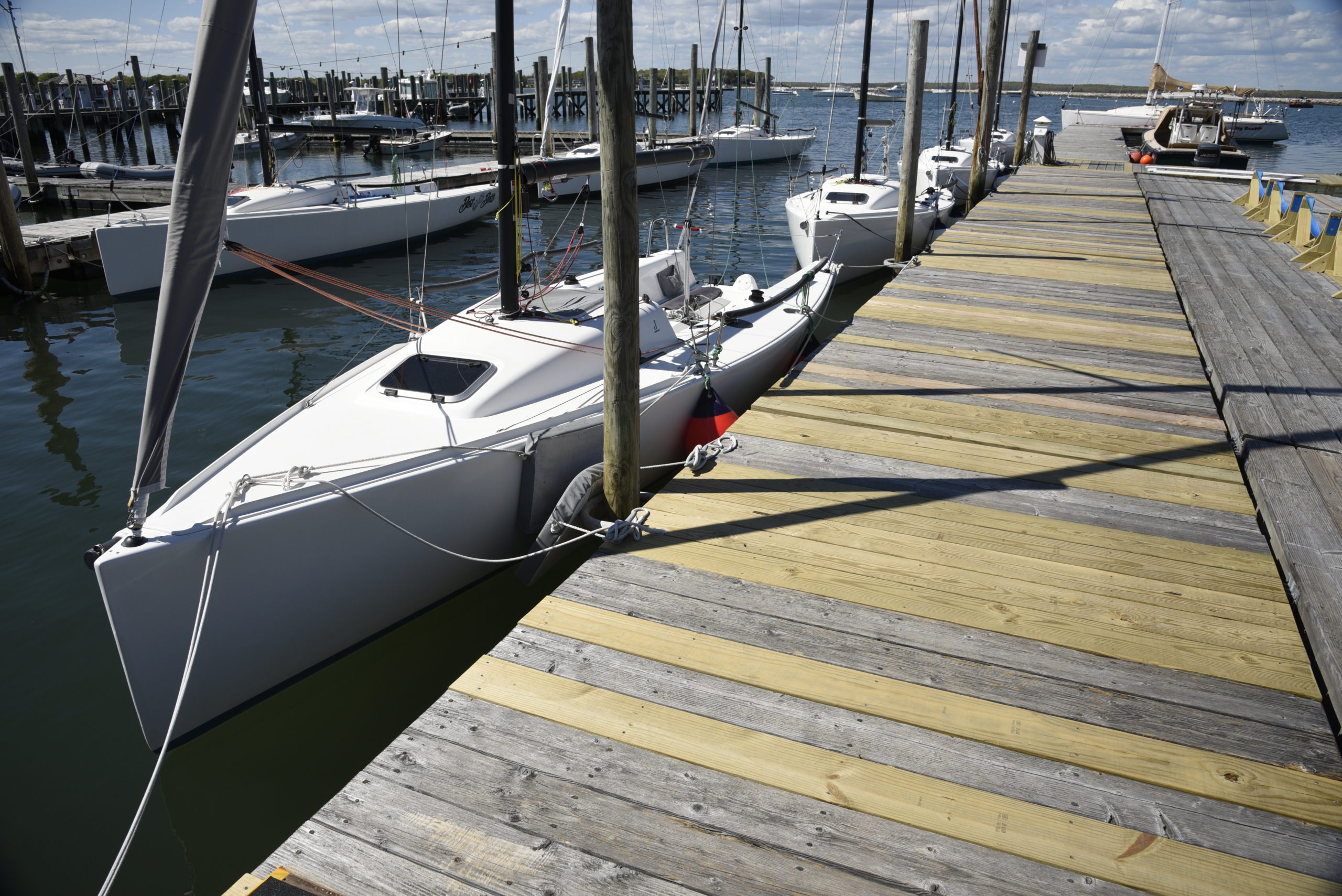 The new docks at the Breakwater Yacht Club.  MICHAEL MELLA