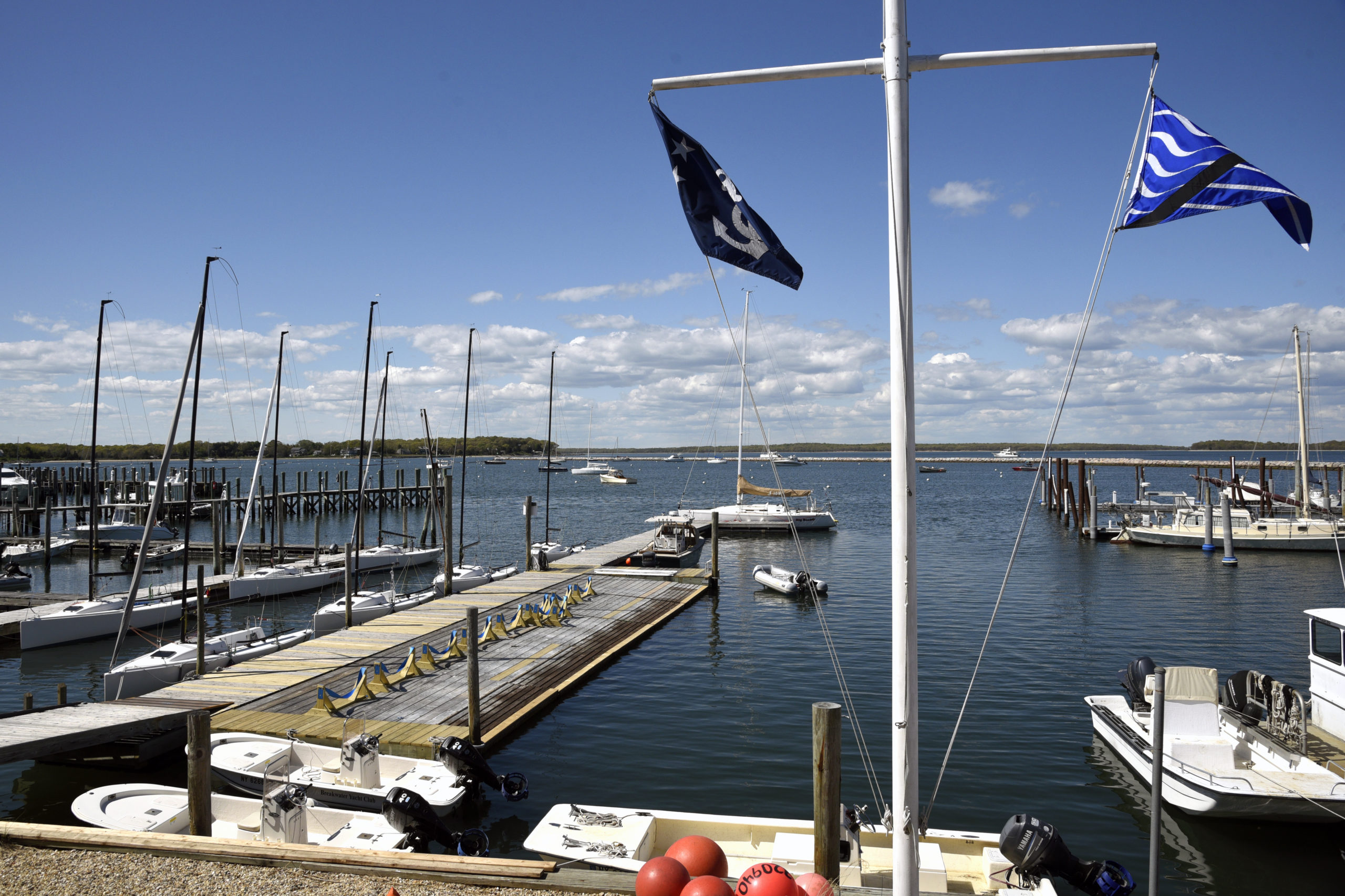 The new docks at the Breakwater Yacht Club.  MICHAEL MELLA