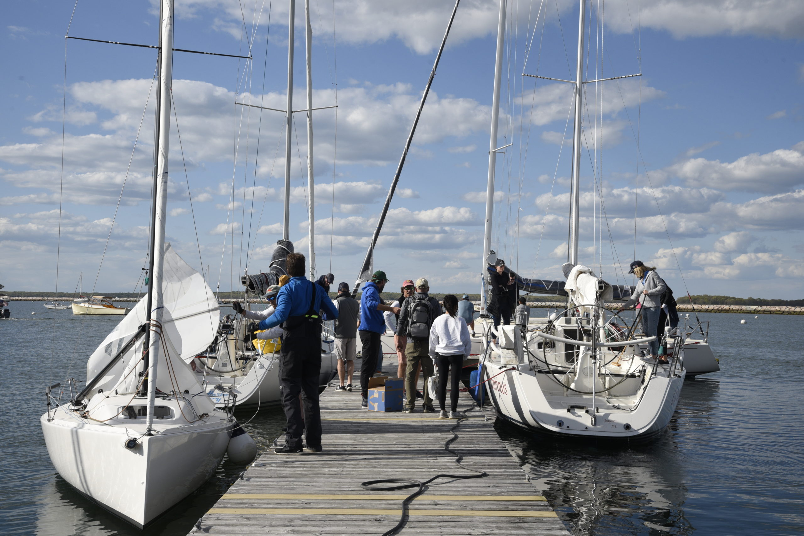 The new docks at the Breakwater Yacht Club.  MICHAEL MELLA