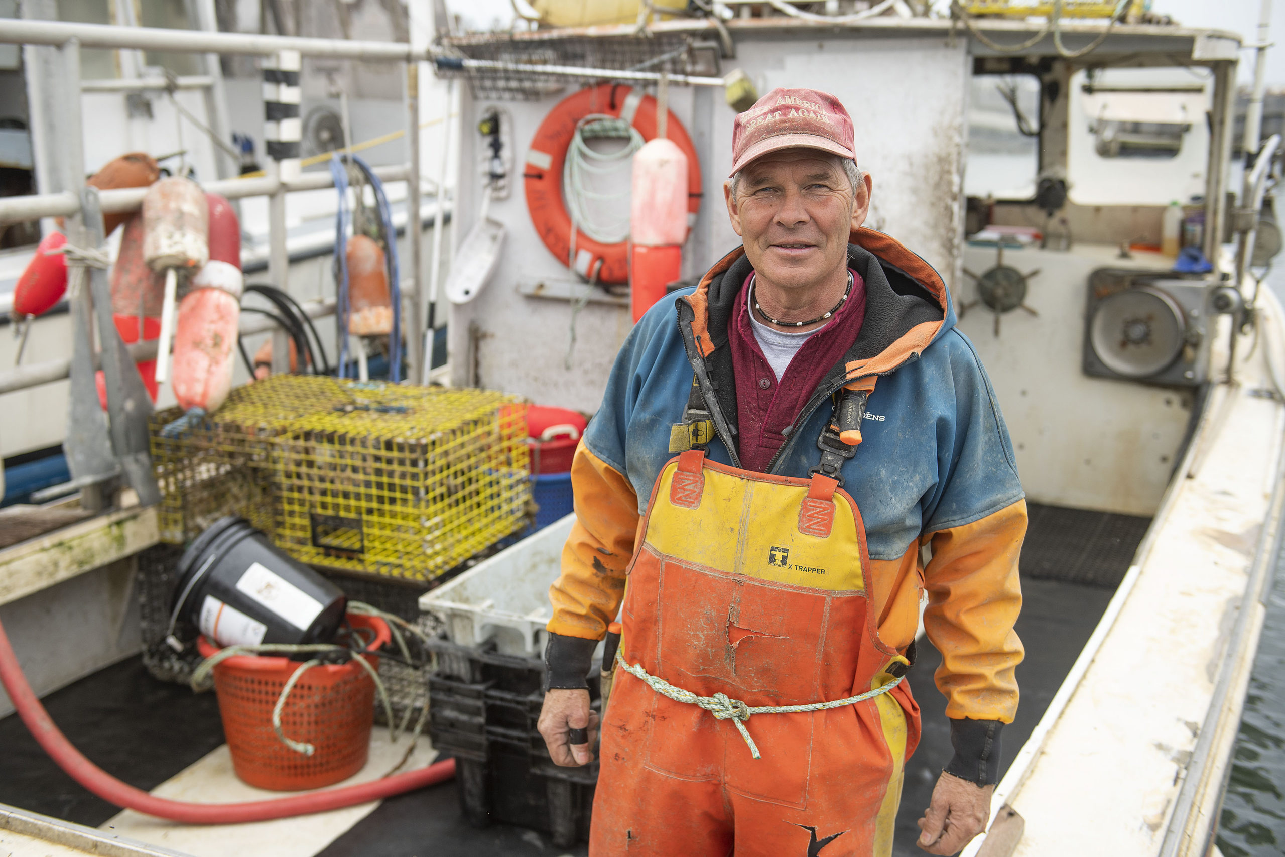 Commercial Fisherman Al Schaffer, aboard the F/V 