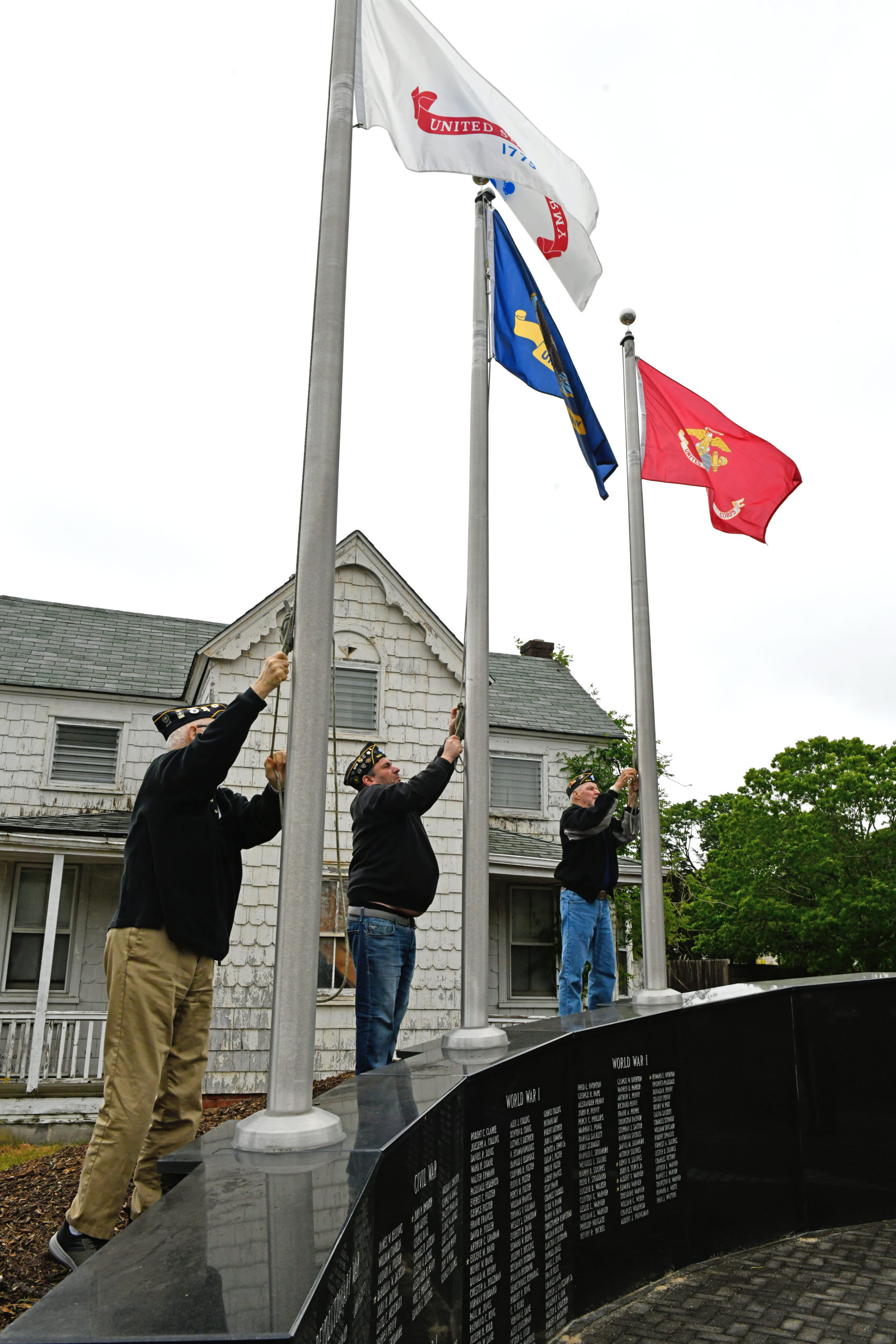 Memorial Day services were held at  the American Legion Hand-Aldrich Post 924 in Hampton Bays on Monday.  DANA SHAW