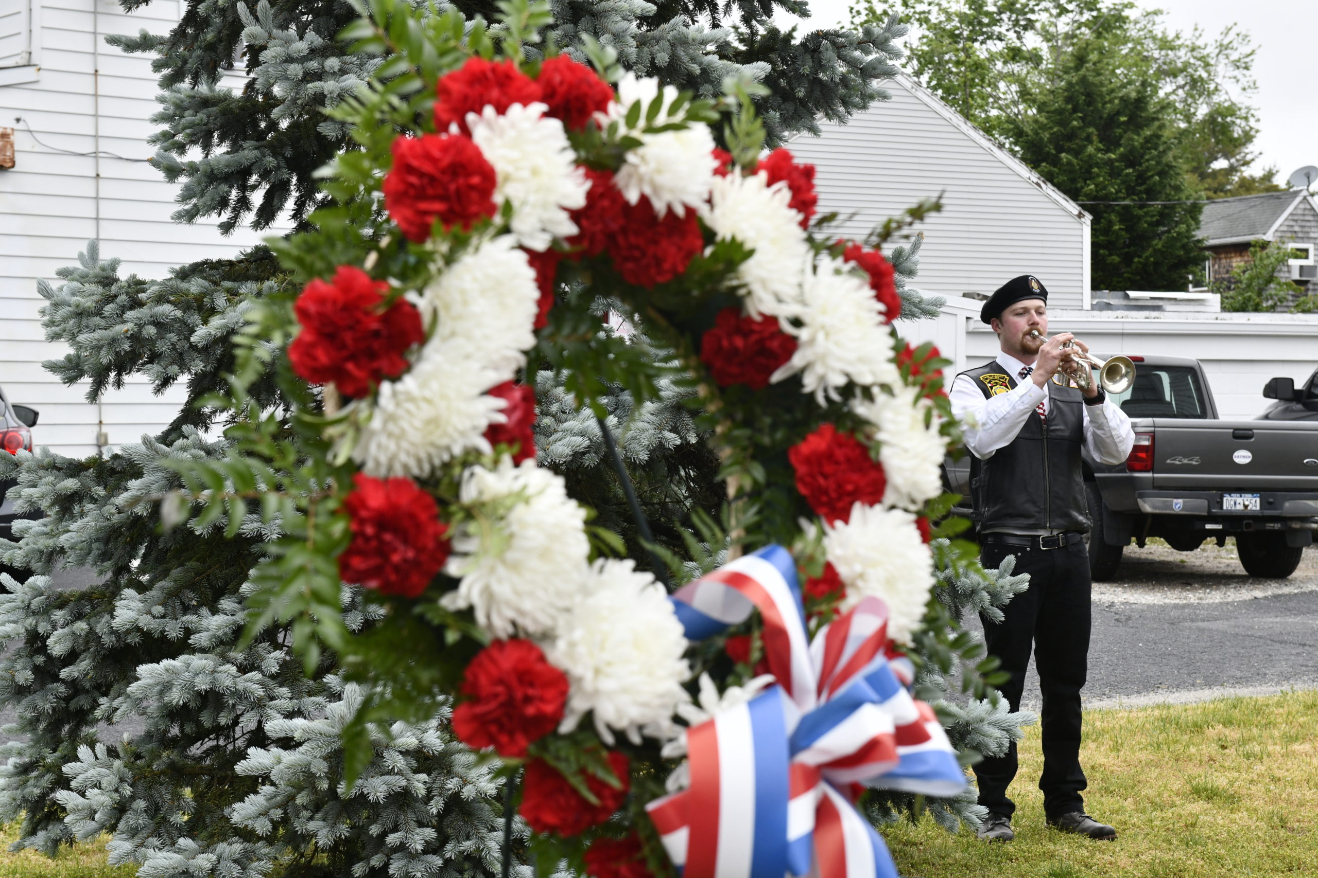 Memorial Day services were held at  the American Legion Hand-Aldrich Post 924 in Hampton Bays on Monday.  DANA SHAW