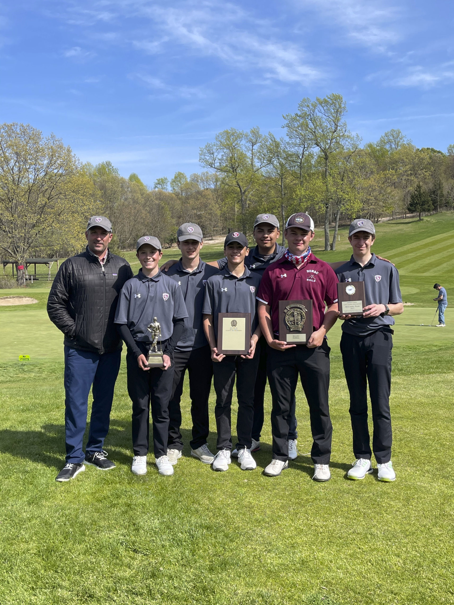 The East Hampton boys golf team placed third at the Suffolk County Championships last week, led by freshman James Bradley, who won the individual title.
