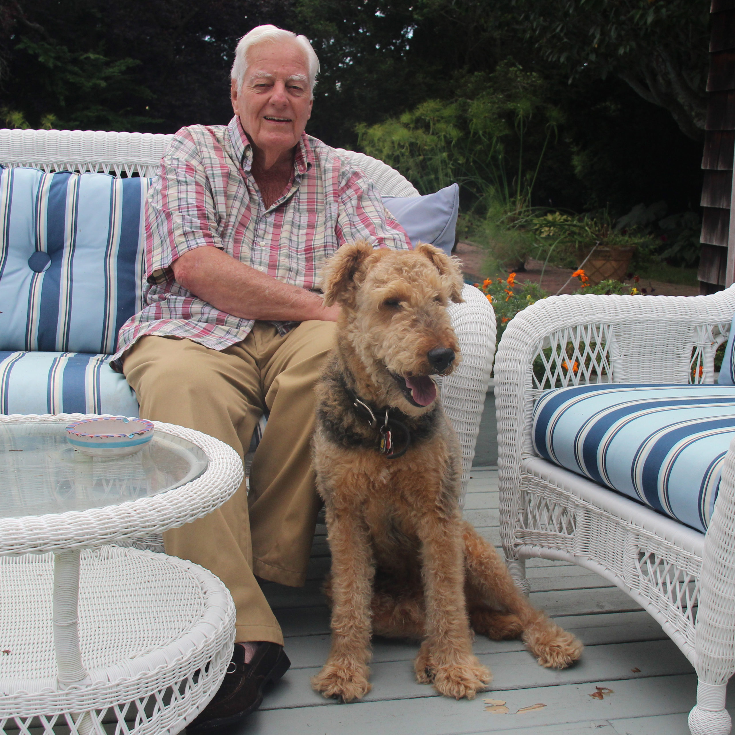 Richard Wells McCabe and his dog Chipper.  COURTESY ARF