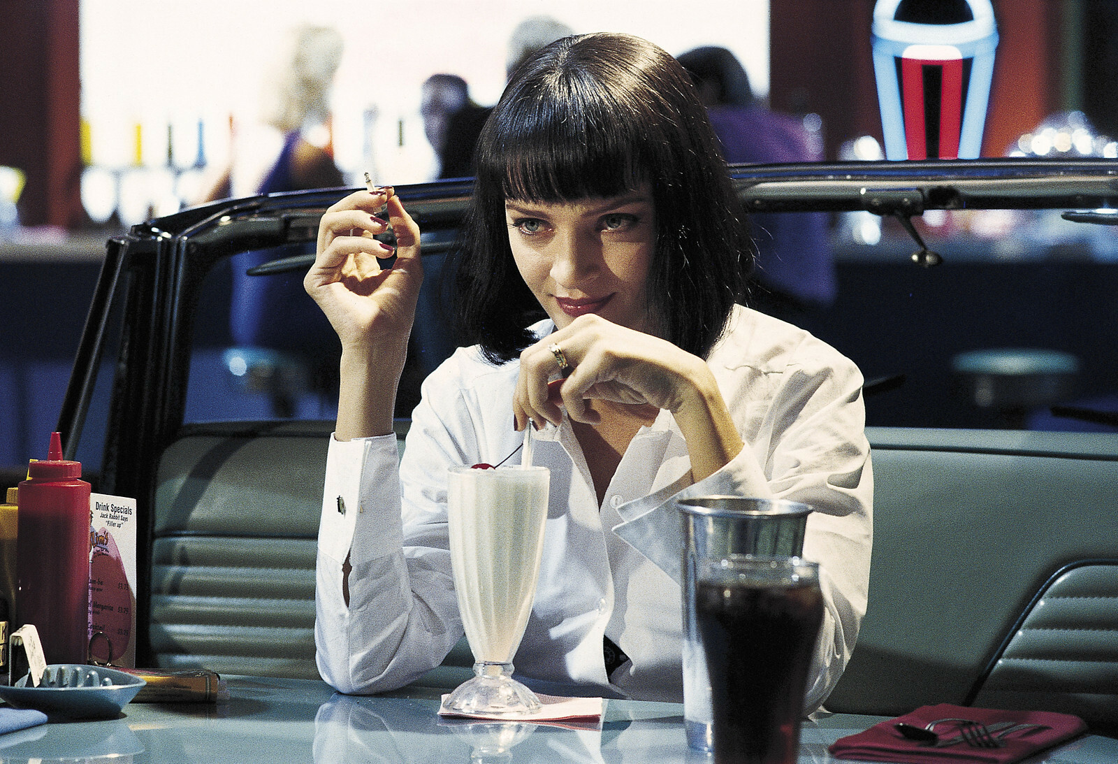 Uma Thurman in a scene from Quentin Tarantino's 1994 film “Pulp Fiction.”