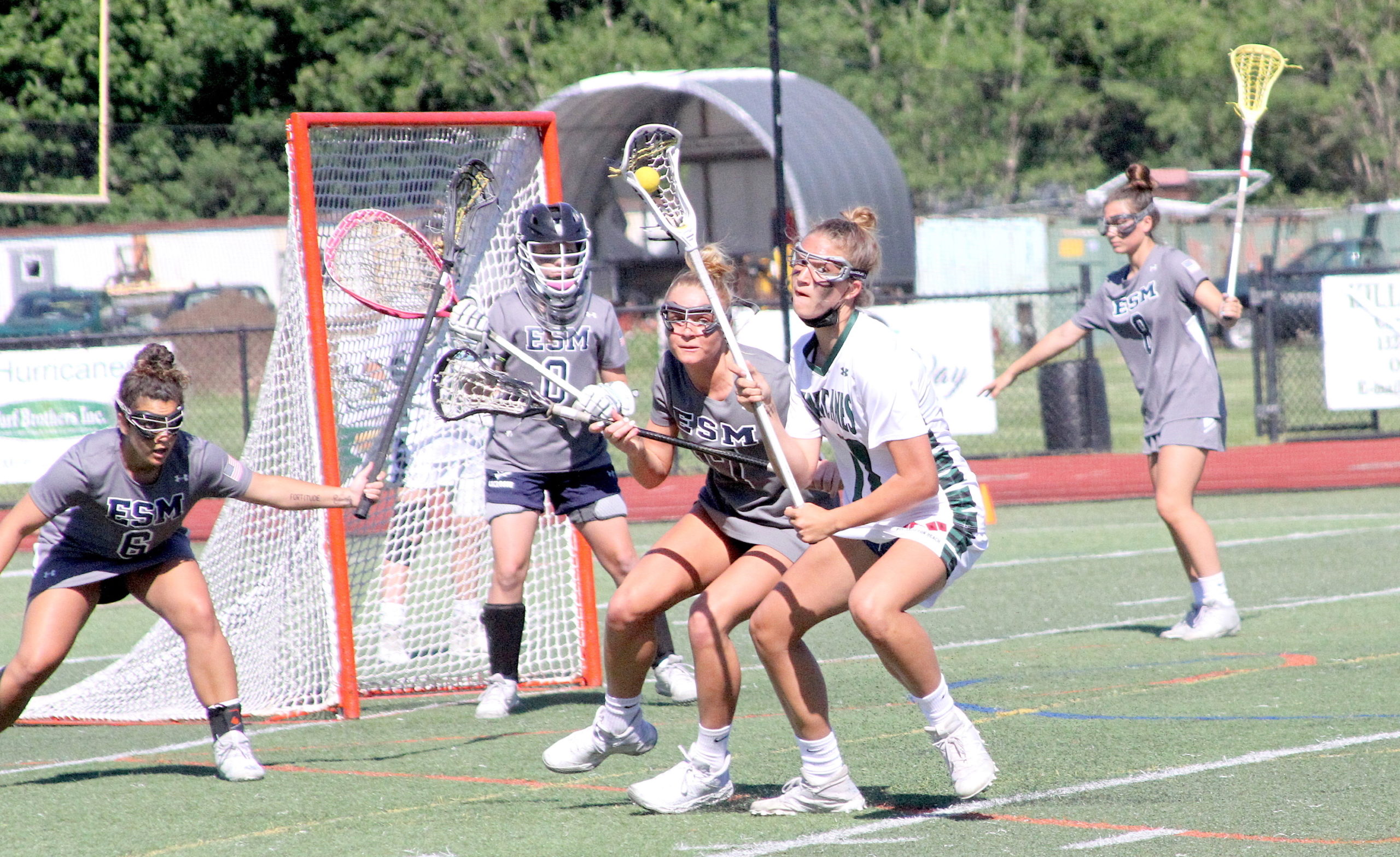 Westhampton Beach attack and midfielder Reese King, an eighth grader, changes directions as she looks to create an open lane to the cage. DESIRÉE KEEGAN