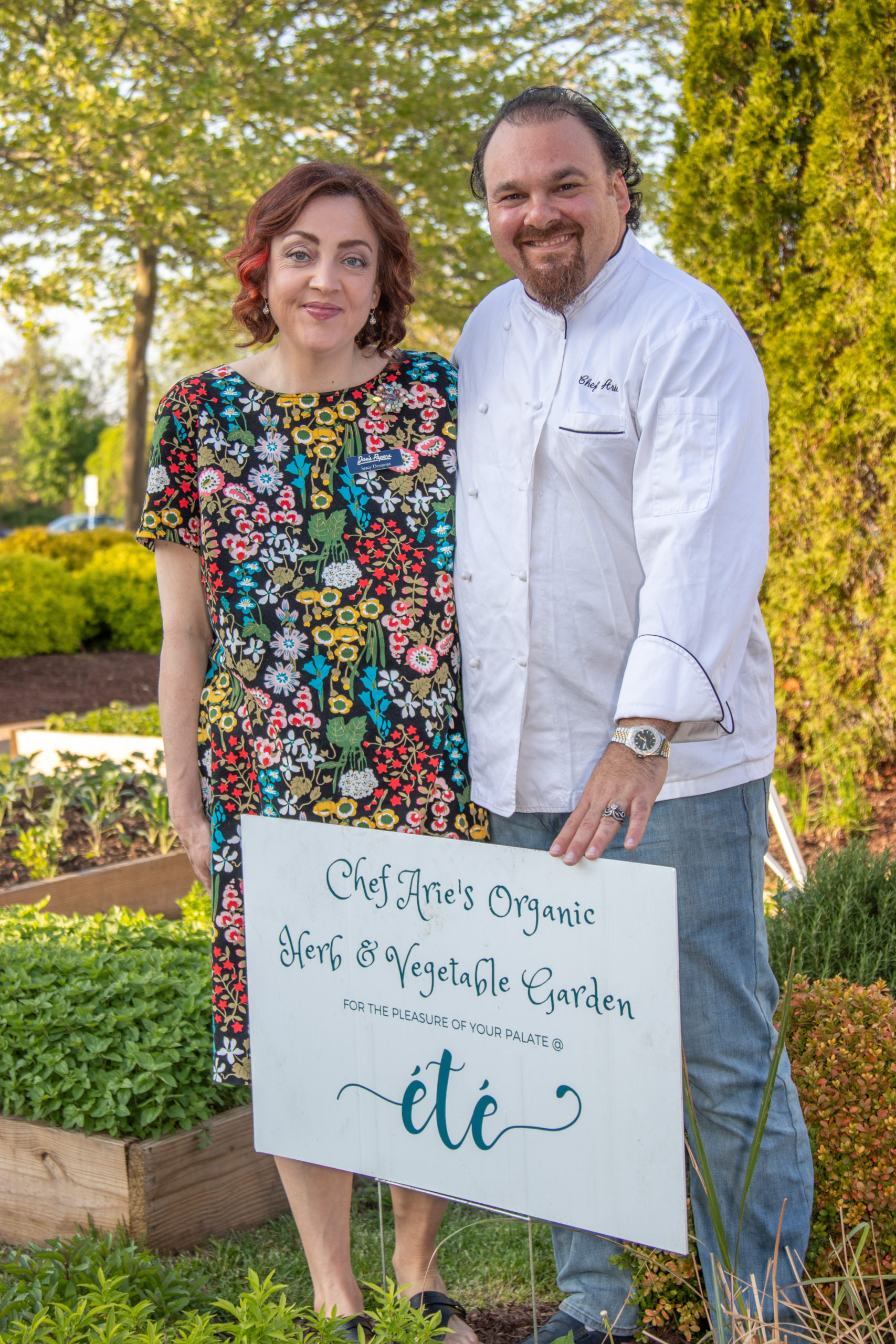 Stacy Dermont and Chef Arie Pavlou.BARBARA LASSEN