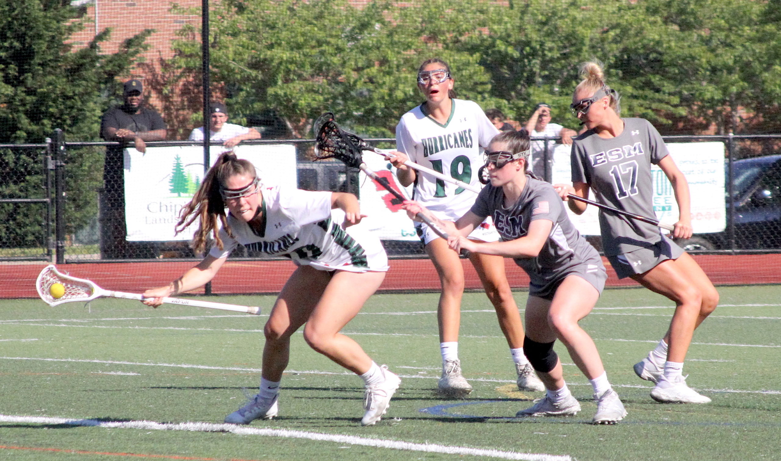 Westhampton Beach senior midfielder Maureen Duffy maintains possession. DESIRÉE KEEGAN