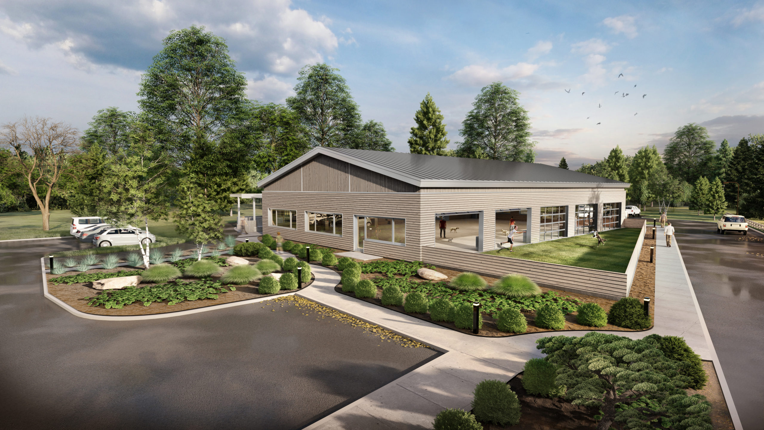 A rendering of the William P. Rayner Training Center at ARF.  COURTESY ARF