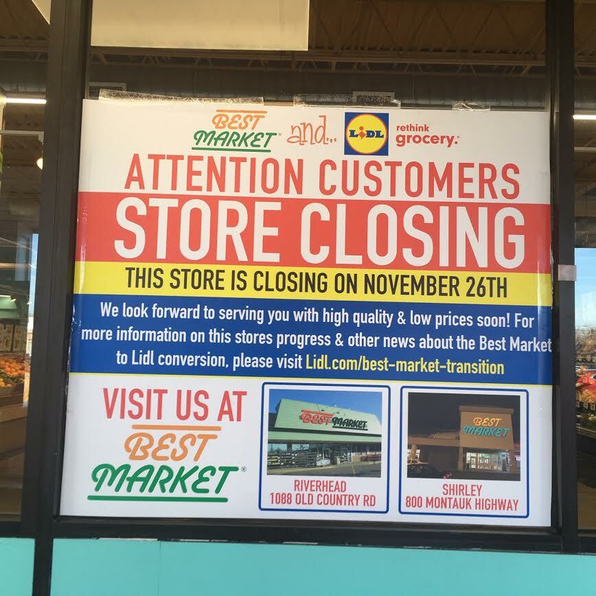 Best Mark in Westhampton Beach closed last November. Its replacement, Lidl, opens on Wednesday, May 19.