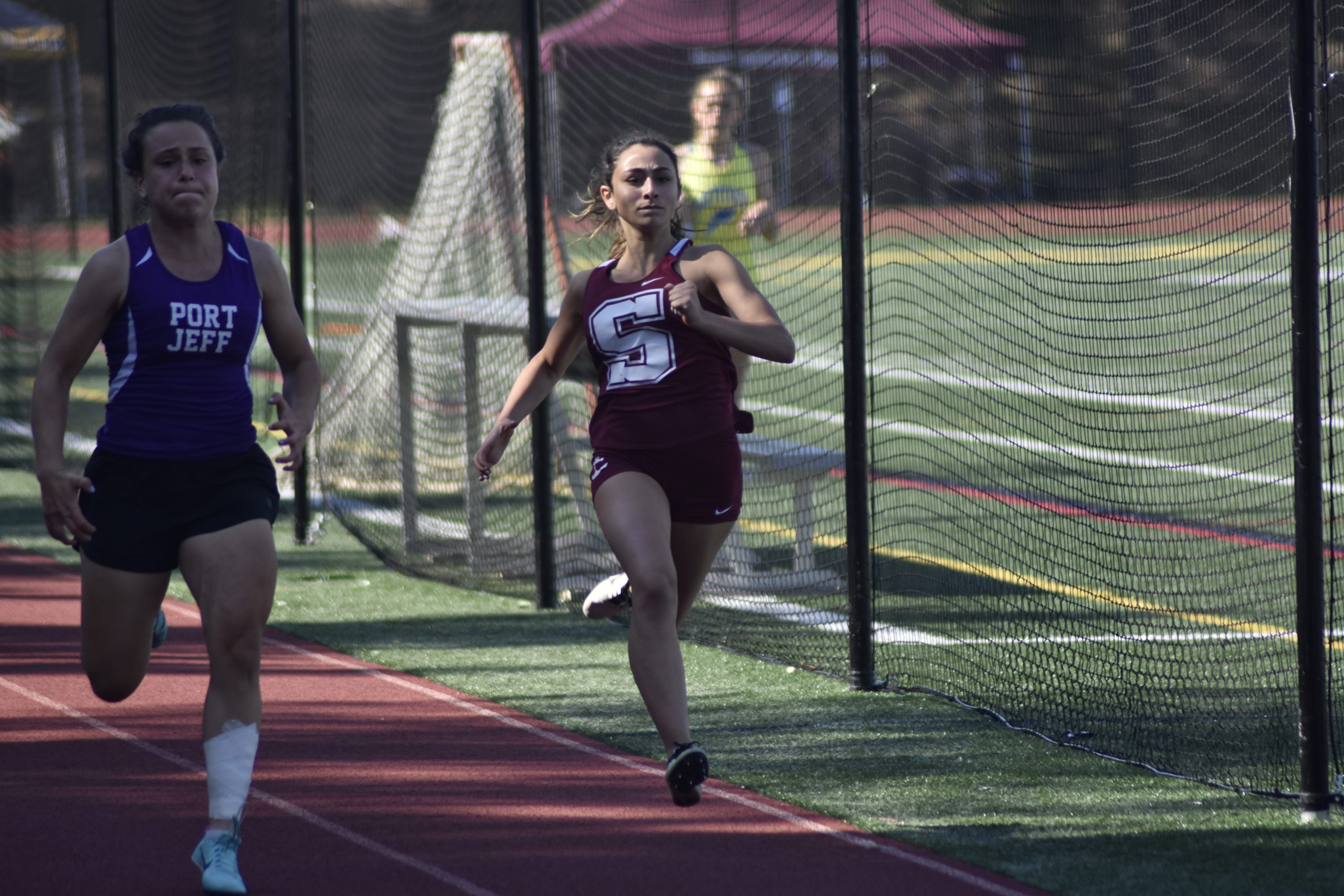 Southampton freshman Kyla Cerullo placed fourth and earned All-Division honors in the 100-meter dash.