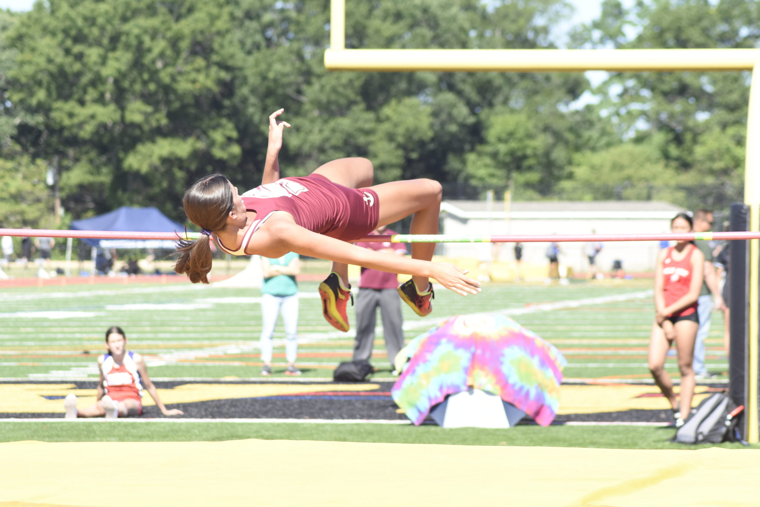 Southampton junior Bridget Ferguson tied for second place in the county in the high jump.