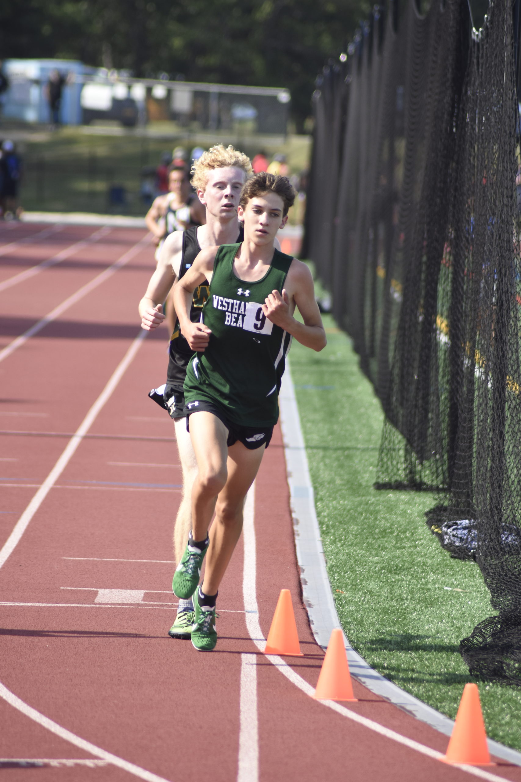 Freshman Hurricane Trevor Hayes finished ninth in the county in the 3,200-meter race.