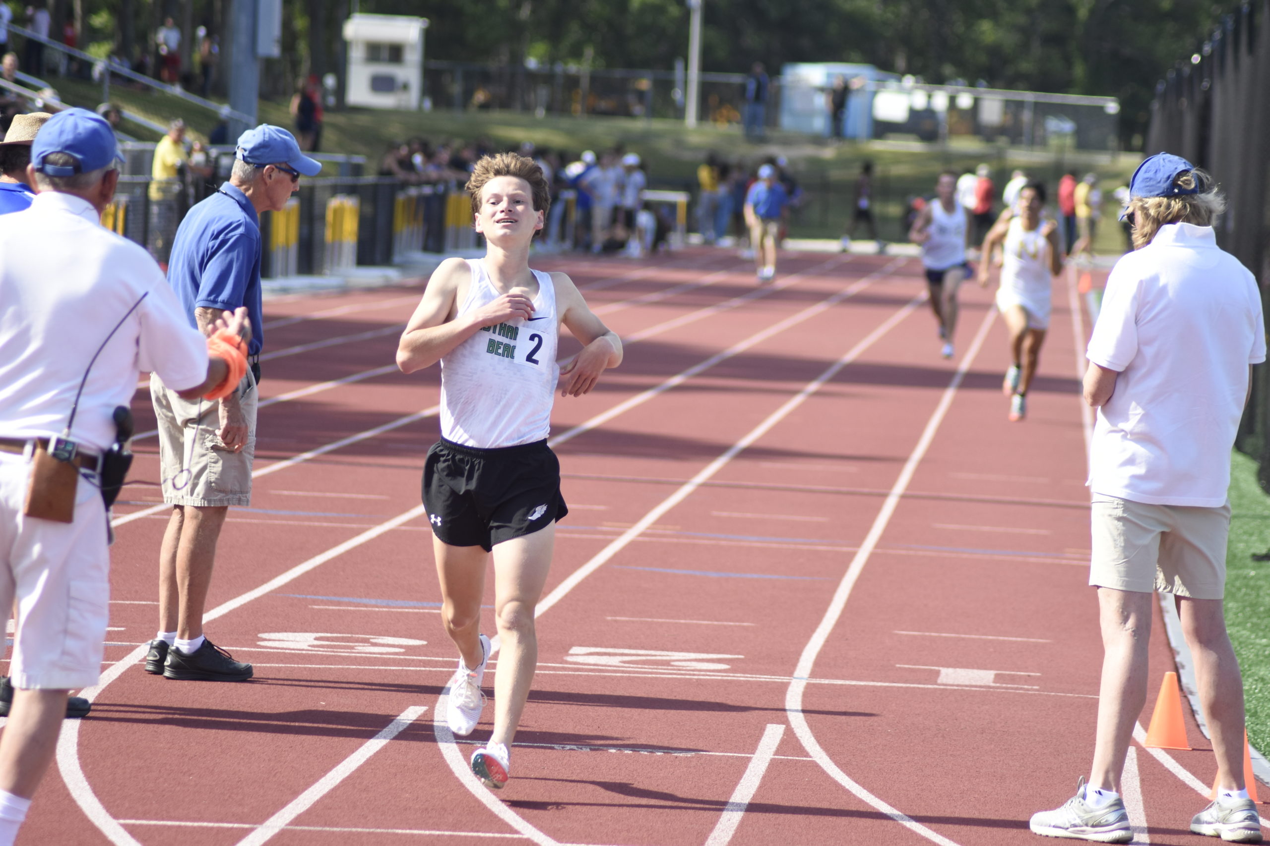 Westhampton Beach sophomore Maximus Haynia was county champion in the 3,200-meter race.