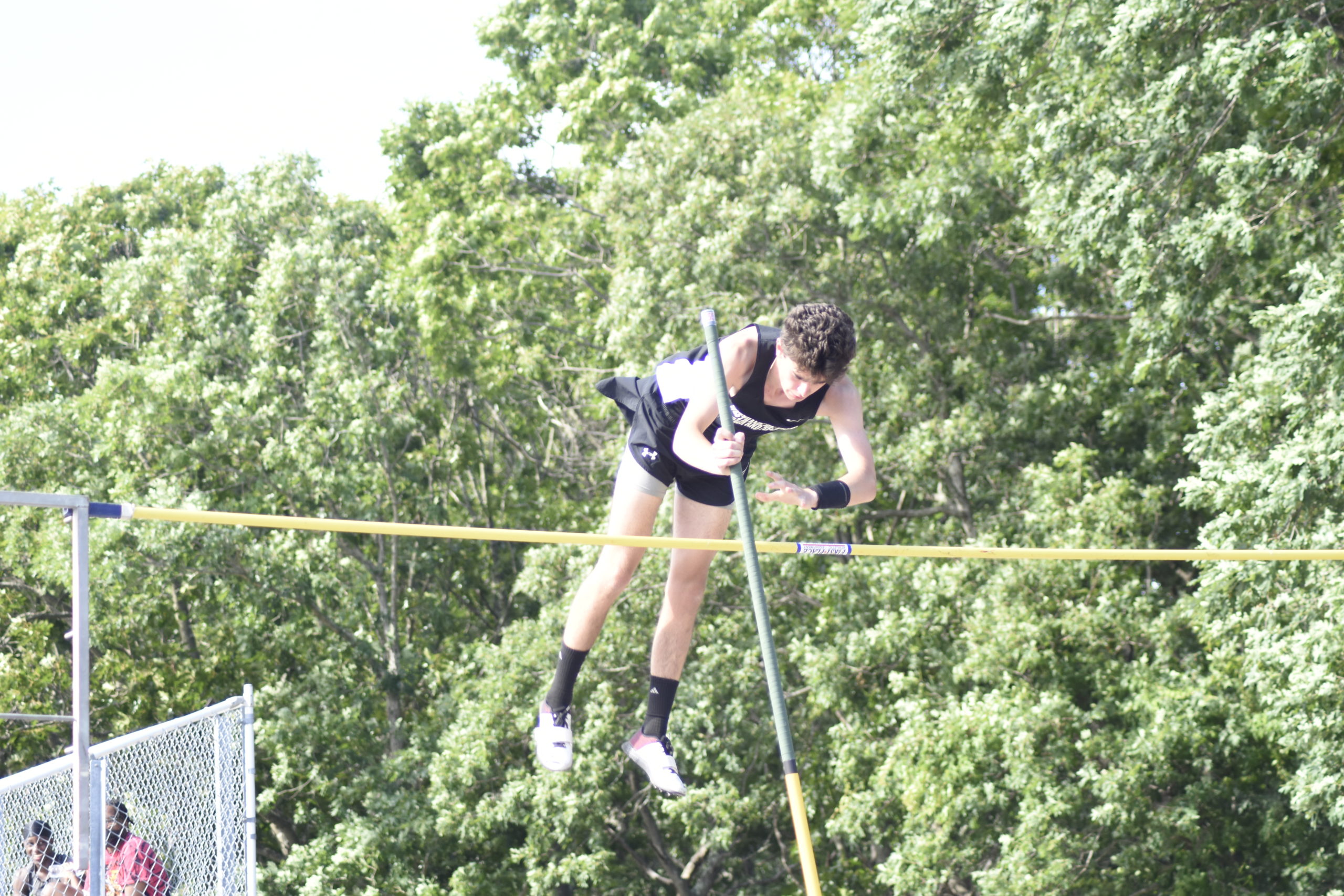 Westhampton Beach junior Colbie Mason finished second in the county in the pole vault.