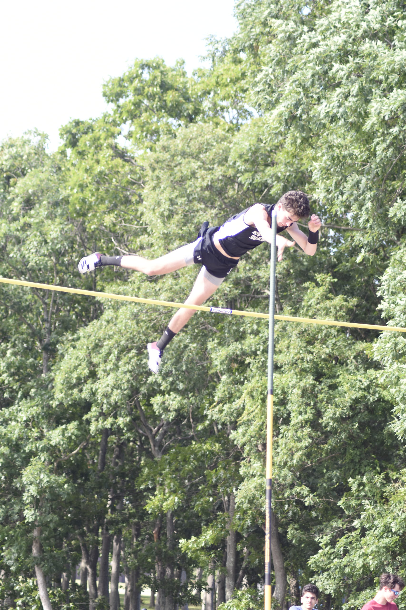 Westhampton Beach junior Colbie Mason finished second in the county in the pole vault.