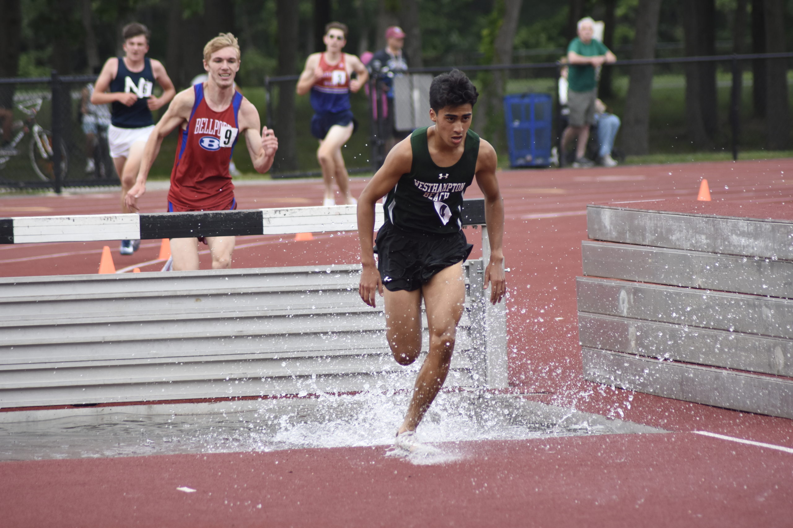 Junior Hurricane David Alvarado placed fourth in the 3,000-meter steeplechase earning All-County honors.