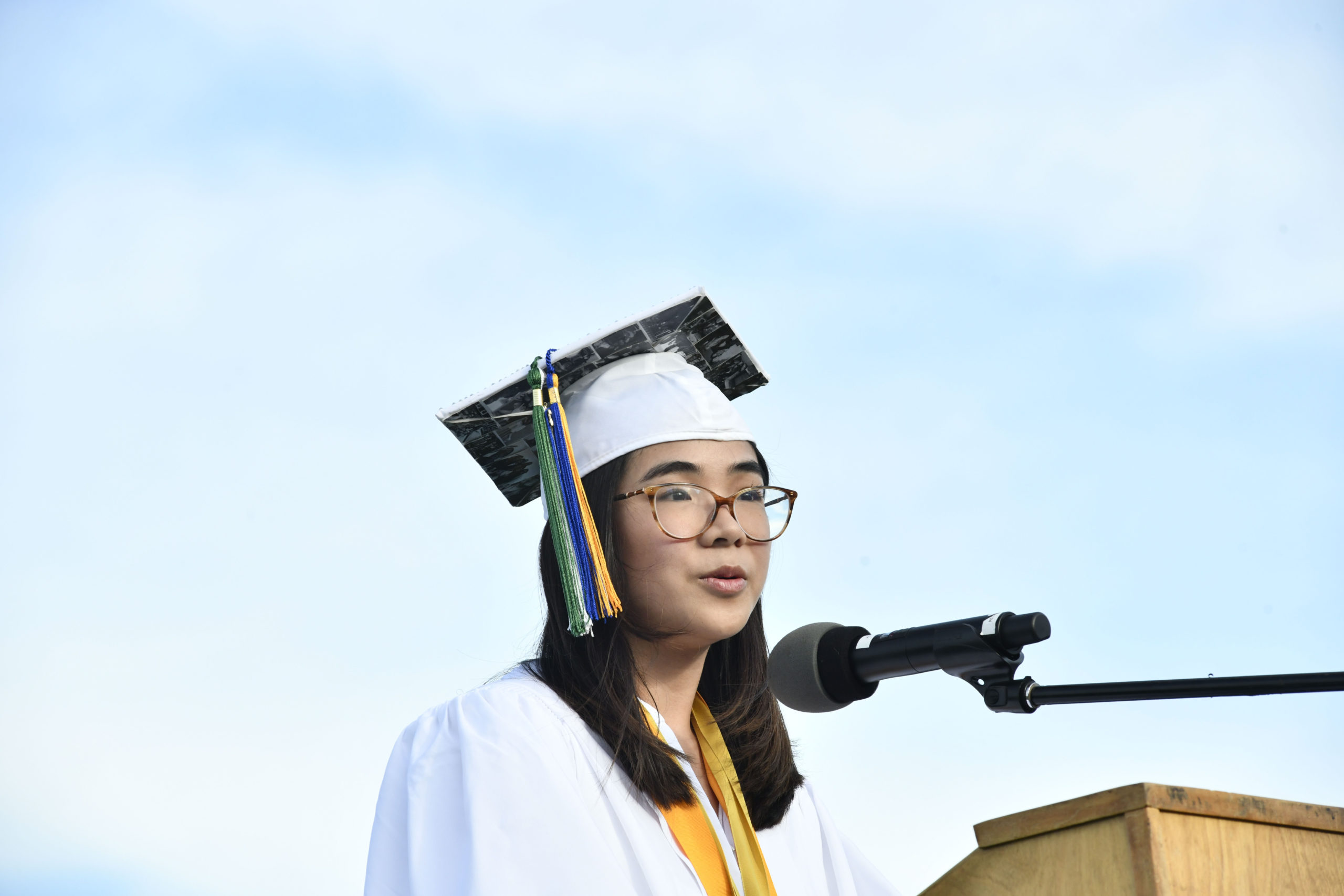 Salutatorian Jade Hawesworth.  DANA SHAW