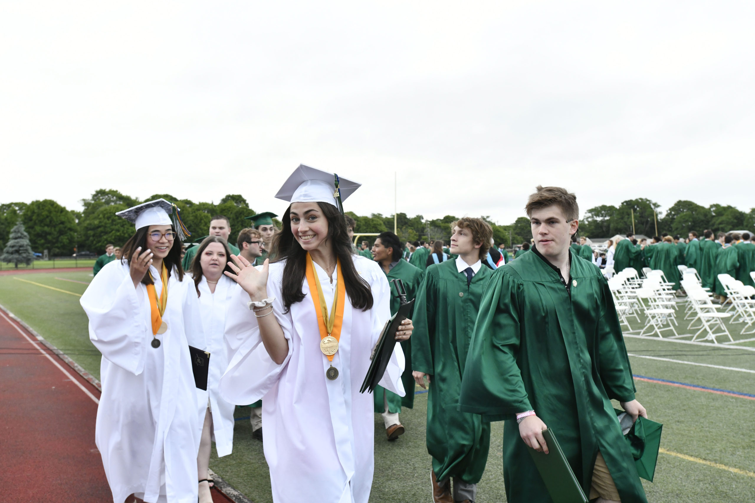 Commencement for the Westhampton Beach High School Class of 2021 was held on Friday evening.  DANA SHAW