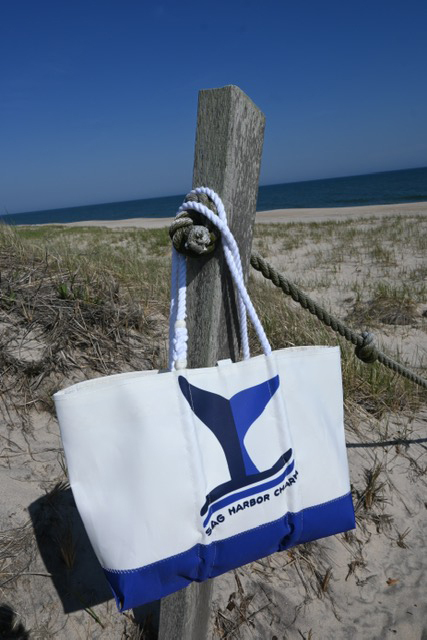 A beach bag from Sag Harbor Charm.