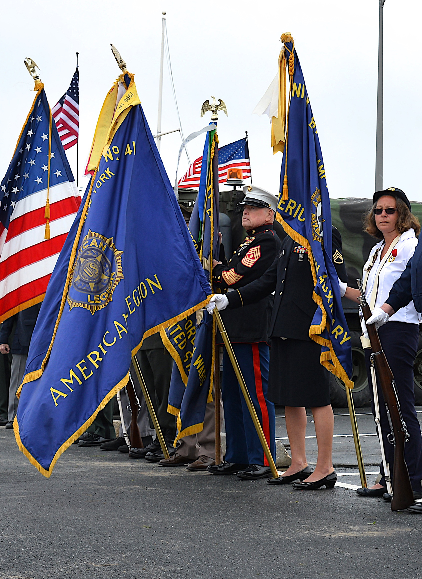 Memorial Day services at Main Beach in East Hampton on Monday, hosted by the Everit Albert Herter VFW Post 550 and American Legion Post 419.    KYRIL BROMLEY