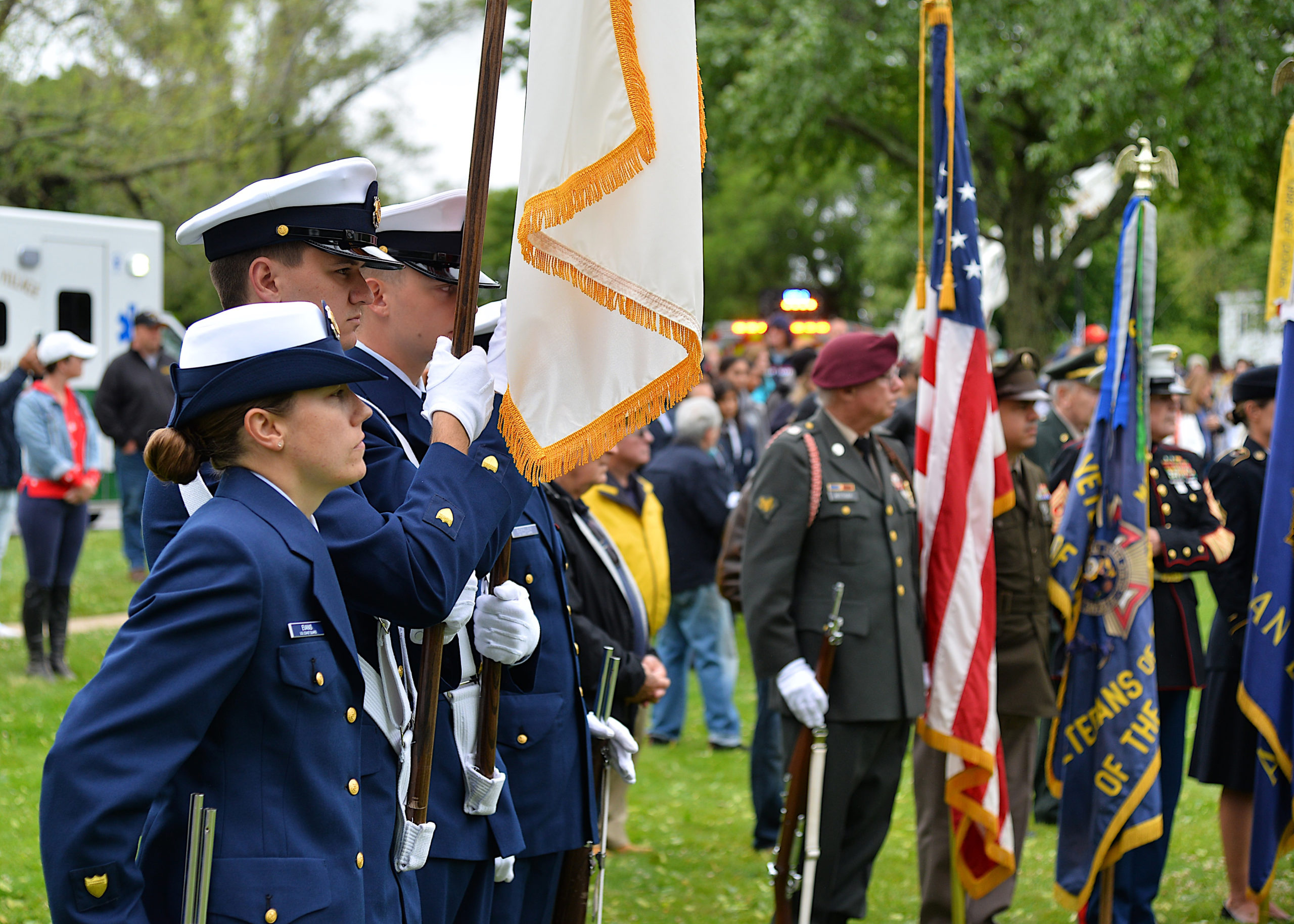 Memorial Day services at the Hook Mill in East Hampton on Monday.  KYRIL BROMLEY