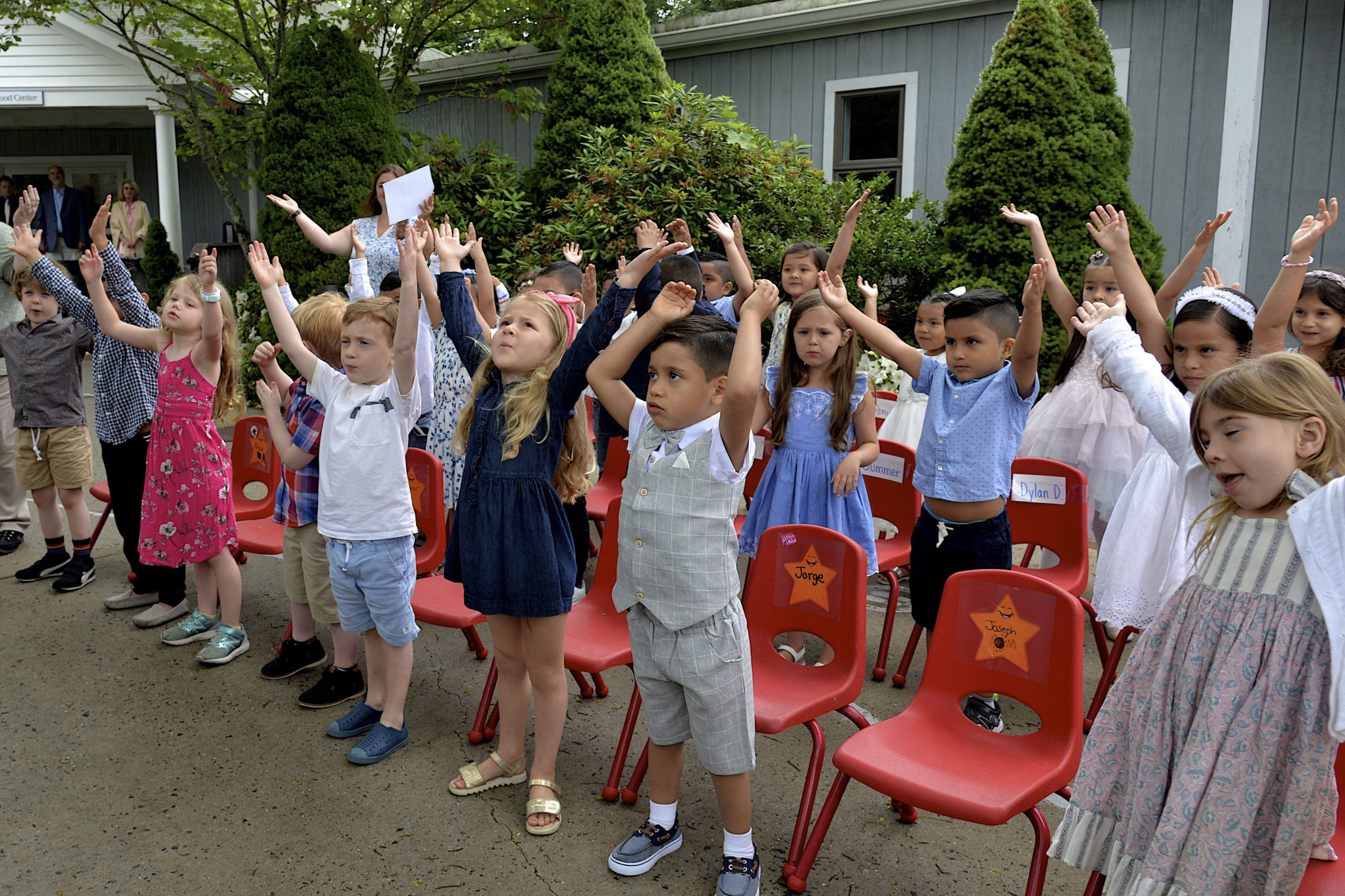 Eleanor Whitmore Early Childhood Center hosted a  Pre-K moving up ceremony on Friday for the more than 40 children who will celebrate their official entry into Kindergarten.  KYRIL BROMLEY
