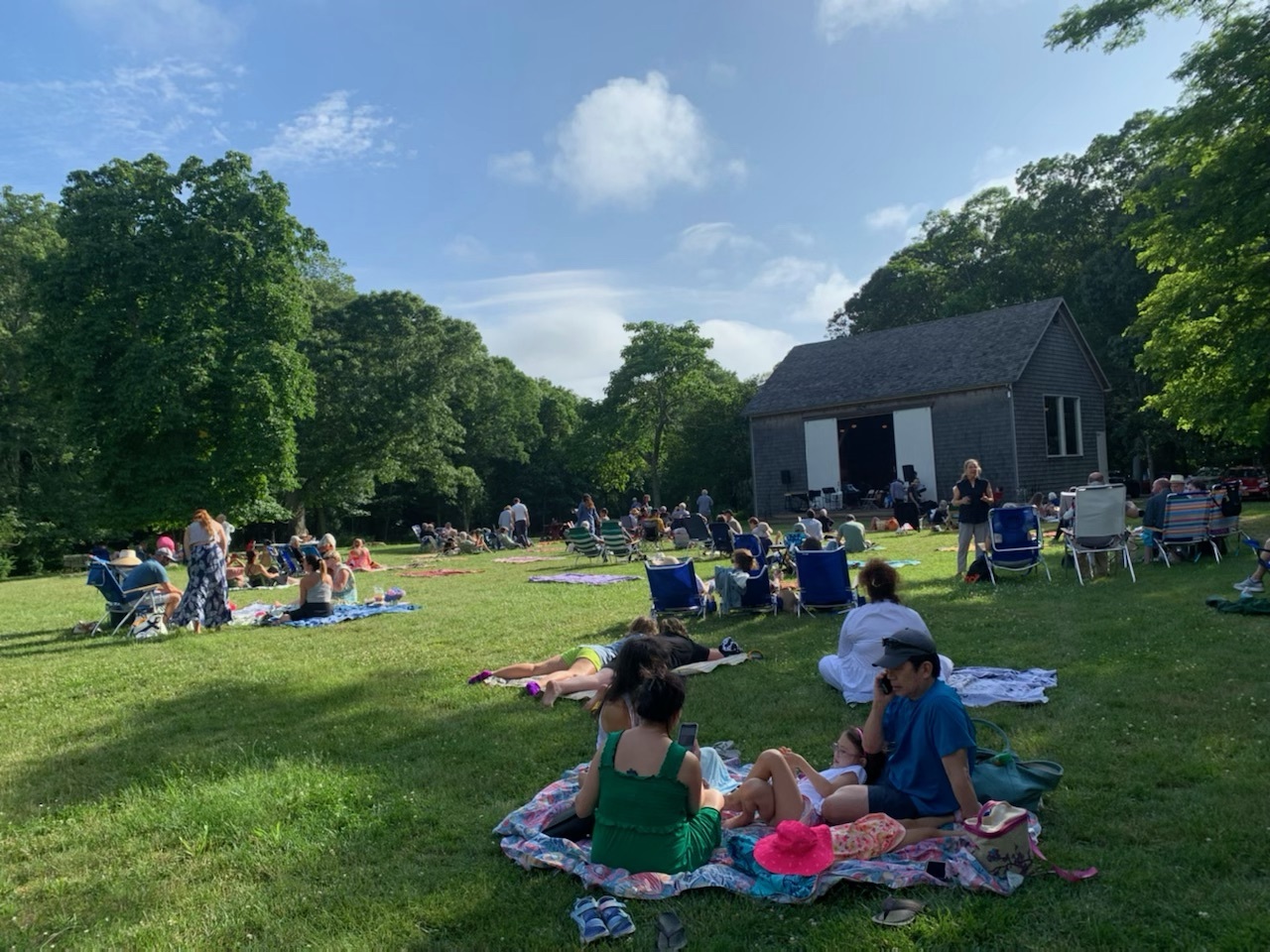 Enjoying the music at the Arts Center at Duck Creek over the weekend of June 26.