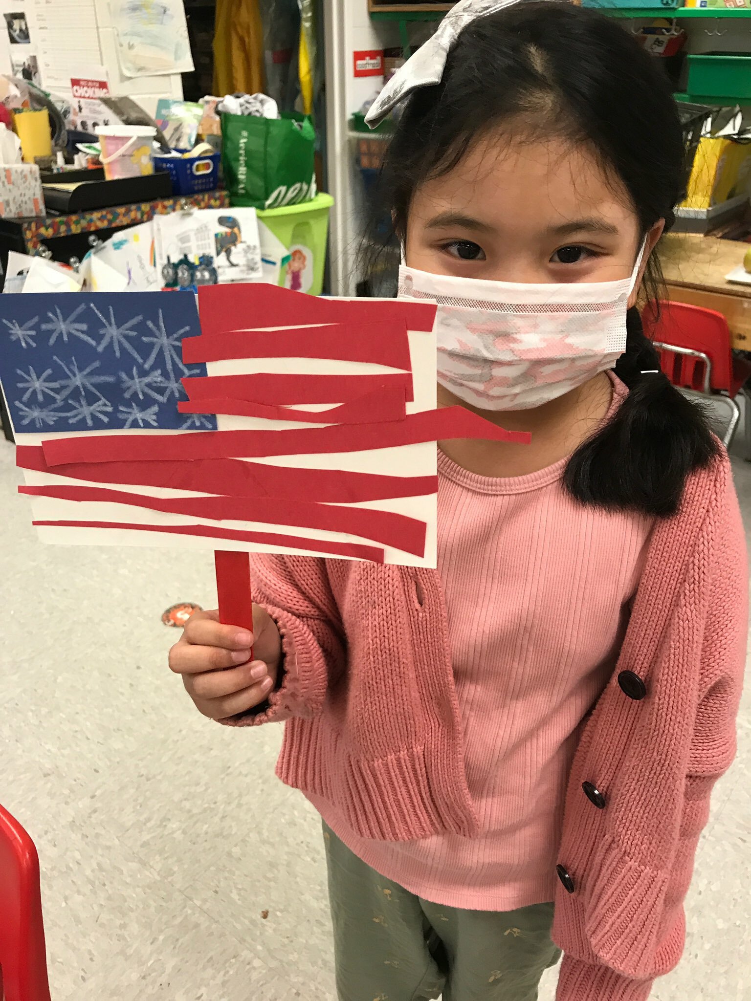 Hampton Bays Elementary School students celebrated Flag Day on June 14 with a variety of activities. Kindergartners in June Eaton’s class, for example, learned more about the American flag and created their own paper flags.