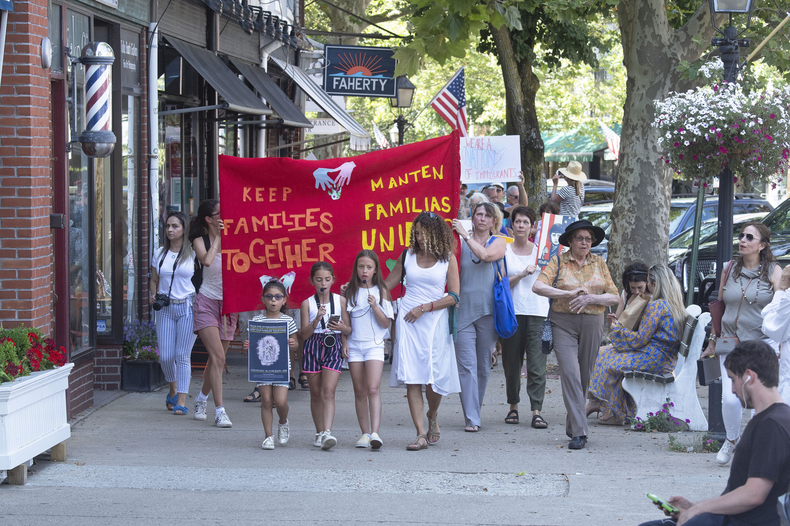 The 2019 Interdependence Walk in Sag Harbor.  MICHAEL HELLER