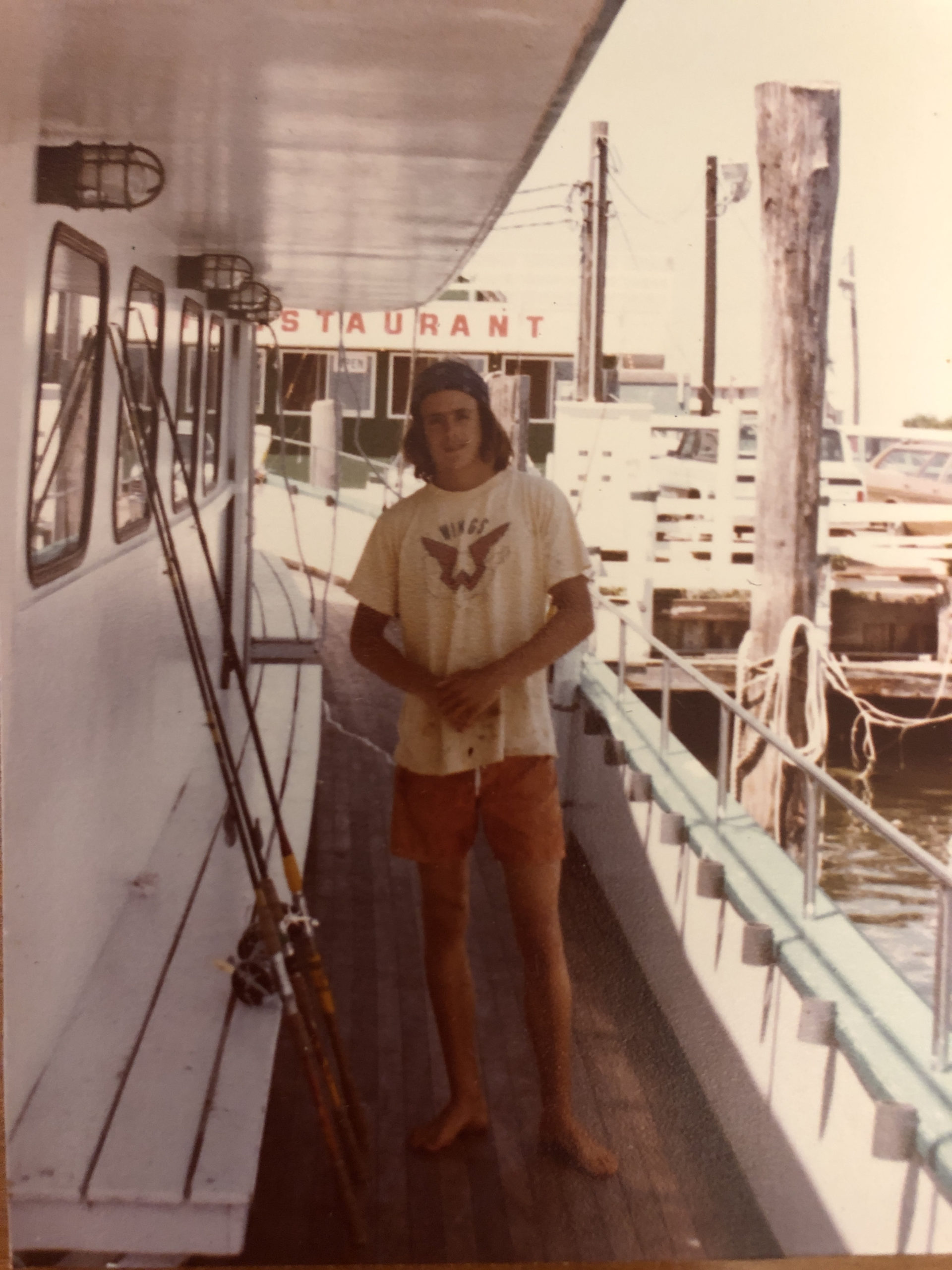 David Connick on the Docks. Courtesy Cathy Pradie-Connick