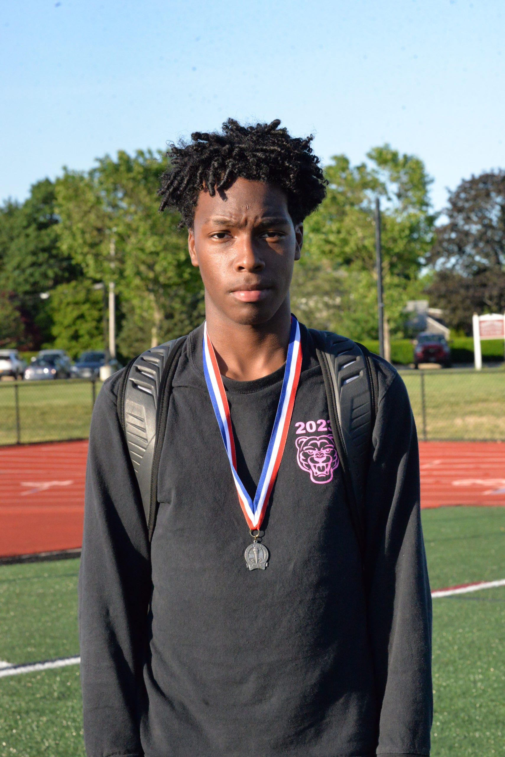 Southampton's Derek Reed placed second in the Division IV high jump.