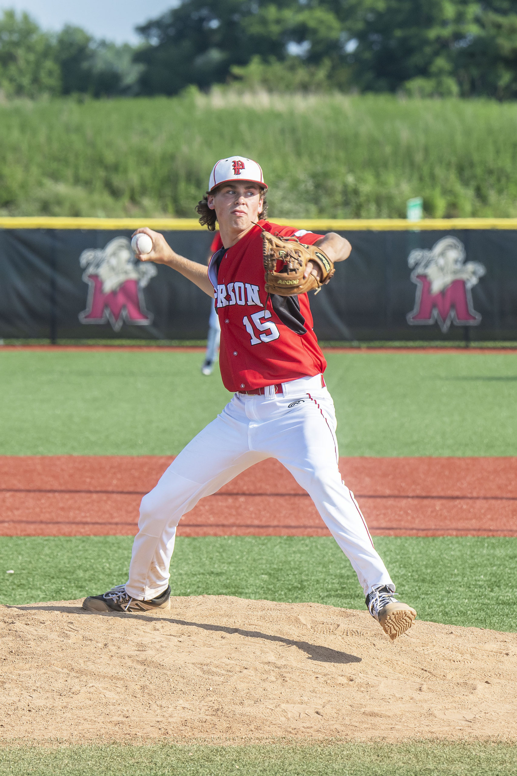 Daniel Labrozzi started on the mound for Pierson in Sunday's Long Island Championship at Mitchel Field in Hempstead.