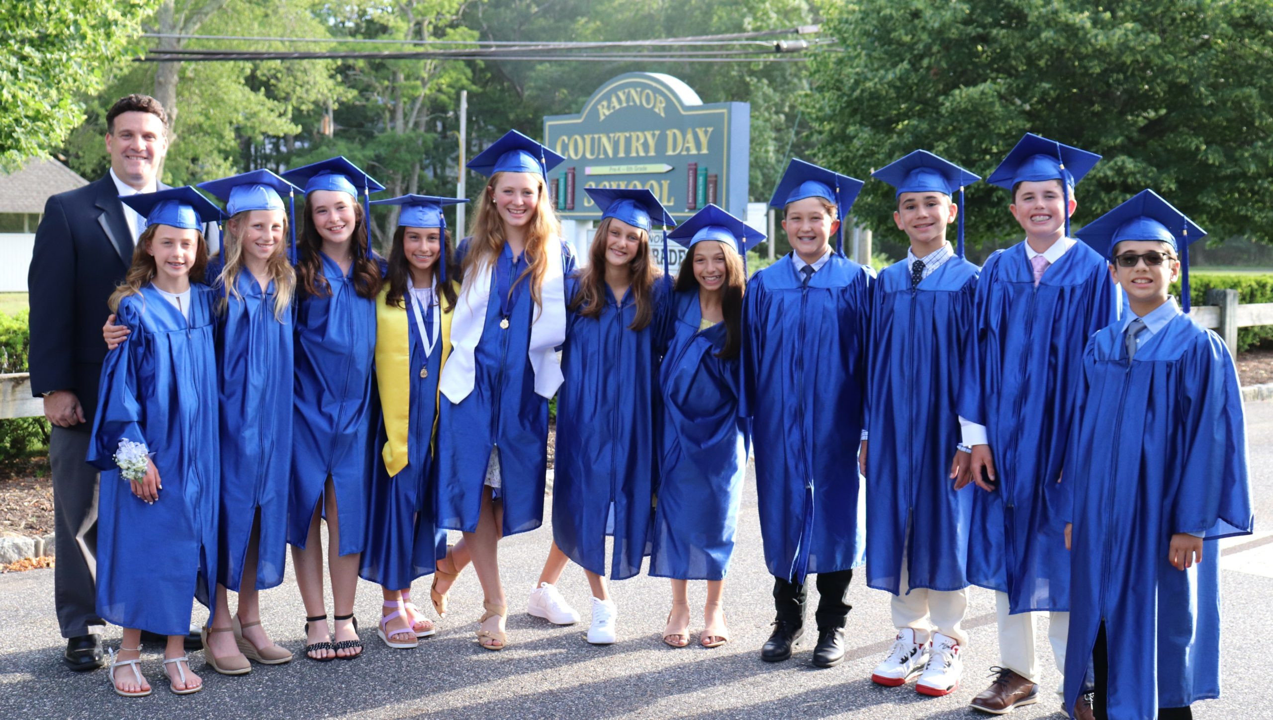 The Raynor Country Day School recently celebrated its sixth-grade graduating class last week.