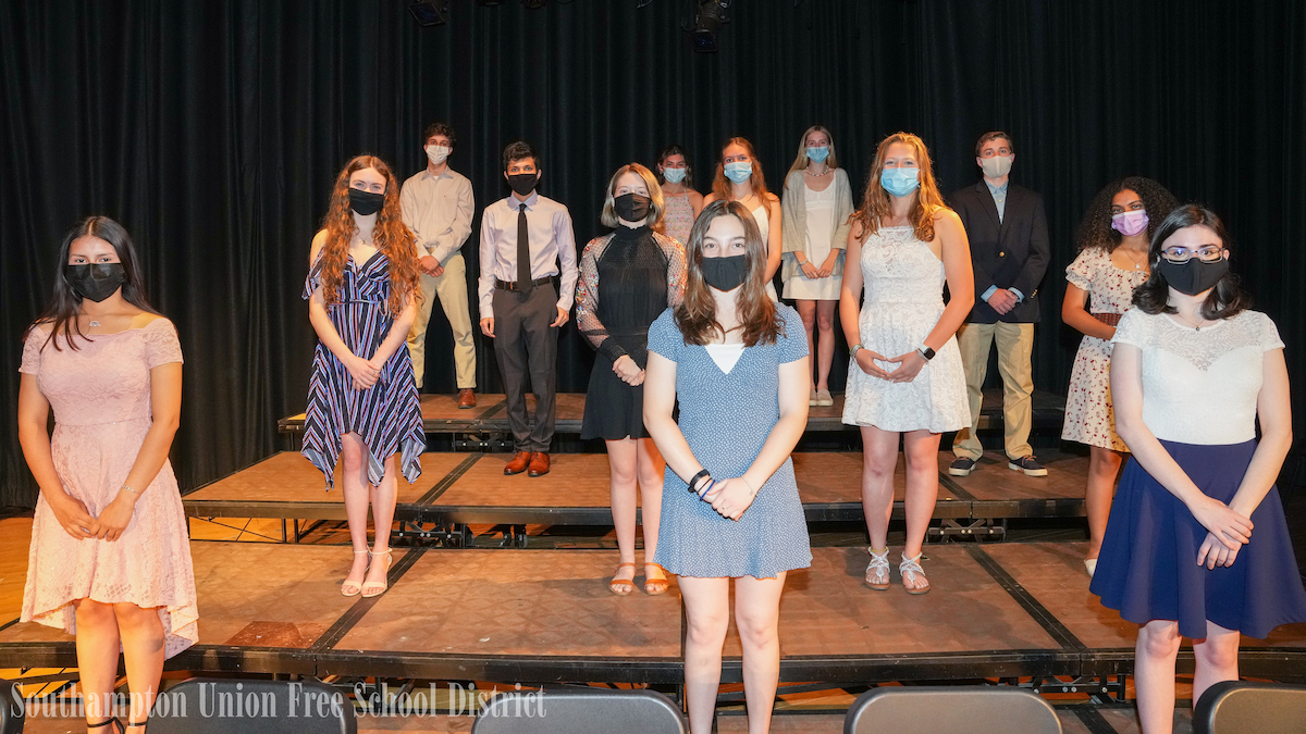 Fifty-one Southampton High School juniors and seniors were recently inducted into the National Honor Society.