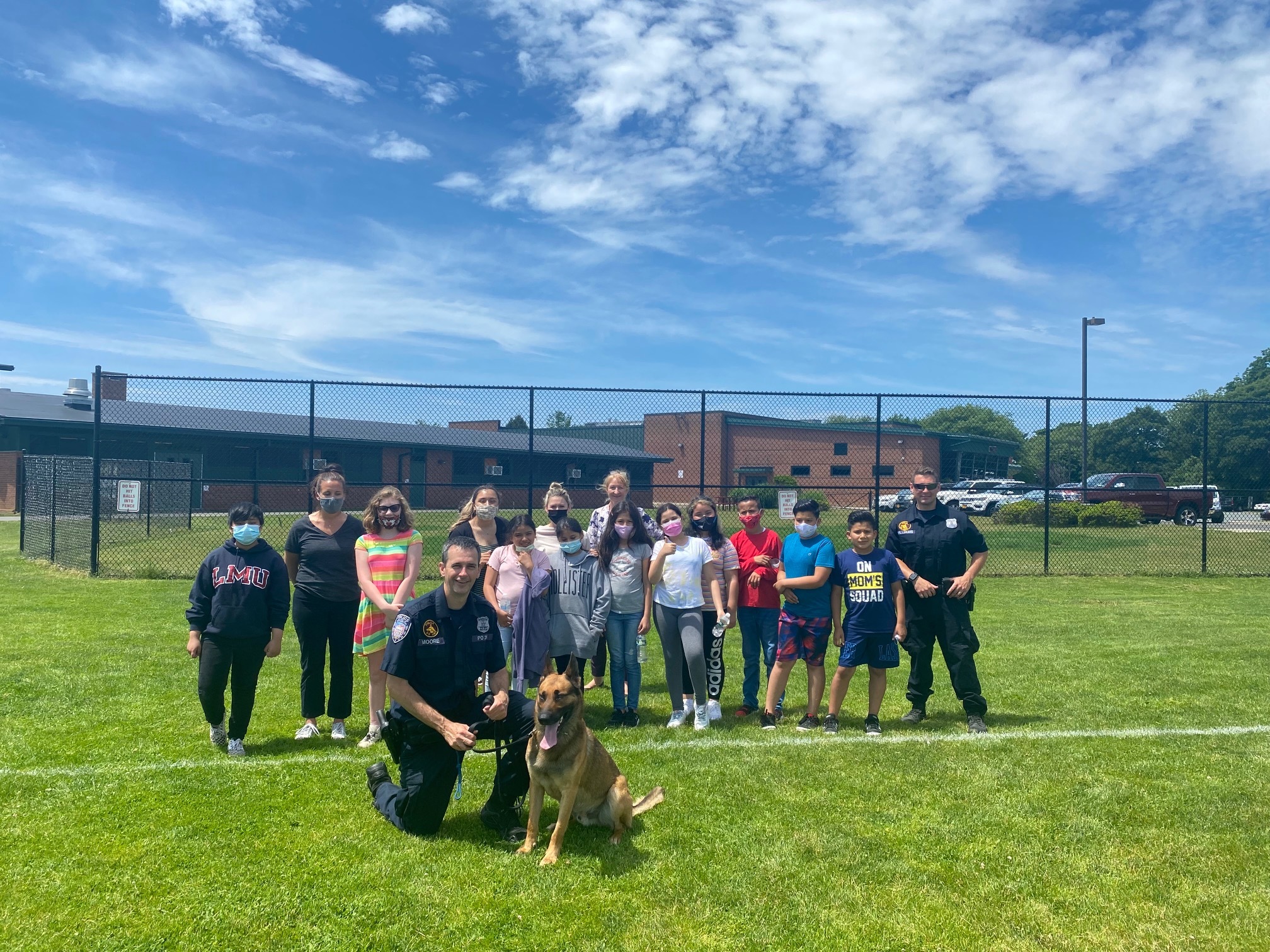 Southampton Intermediate School students learned about K-9s during a recent visit from local police officers.