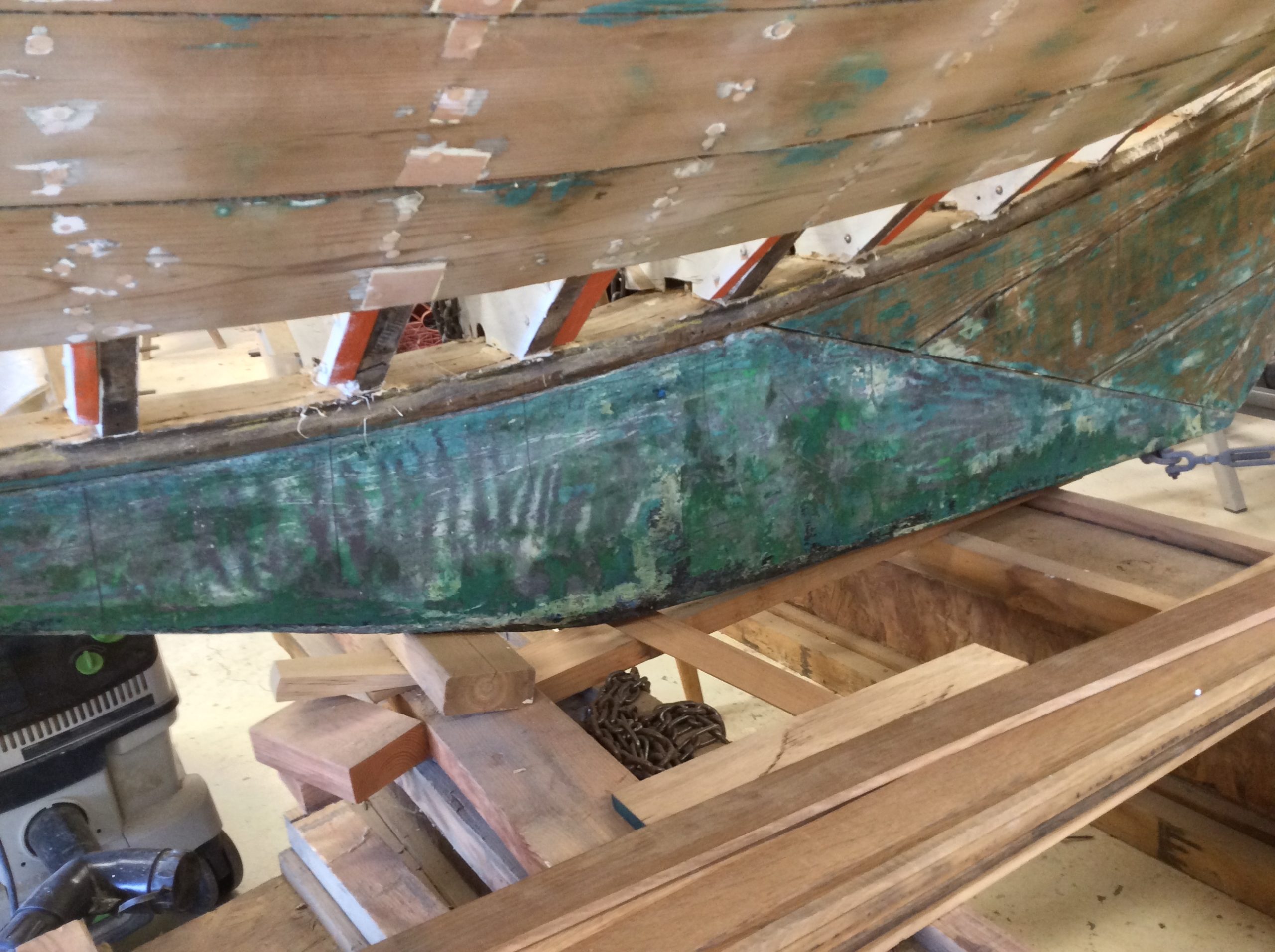 A missing garboard, or one of the planks laid on the ship's bottom next tot he keel. BRYAN BOYHAN