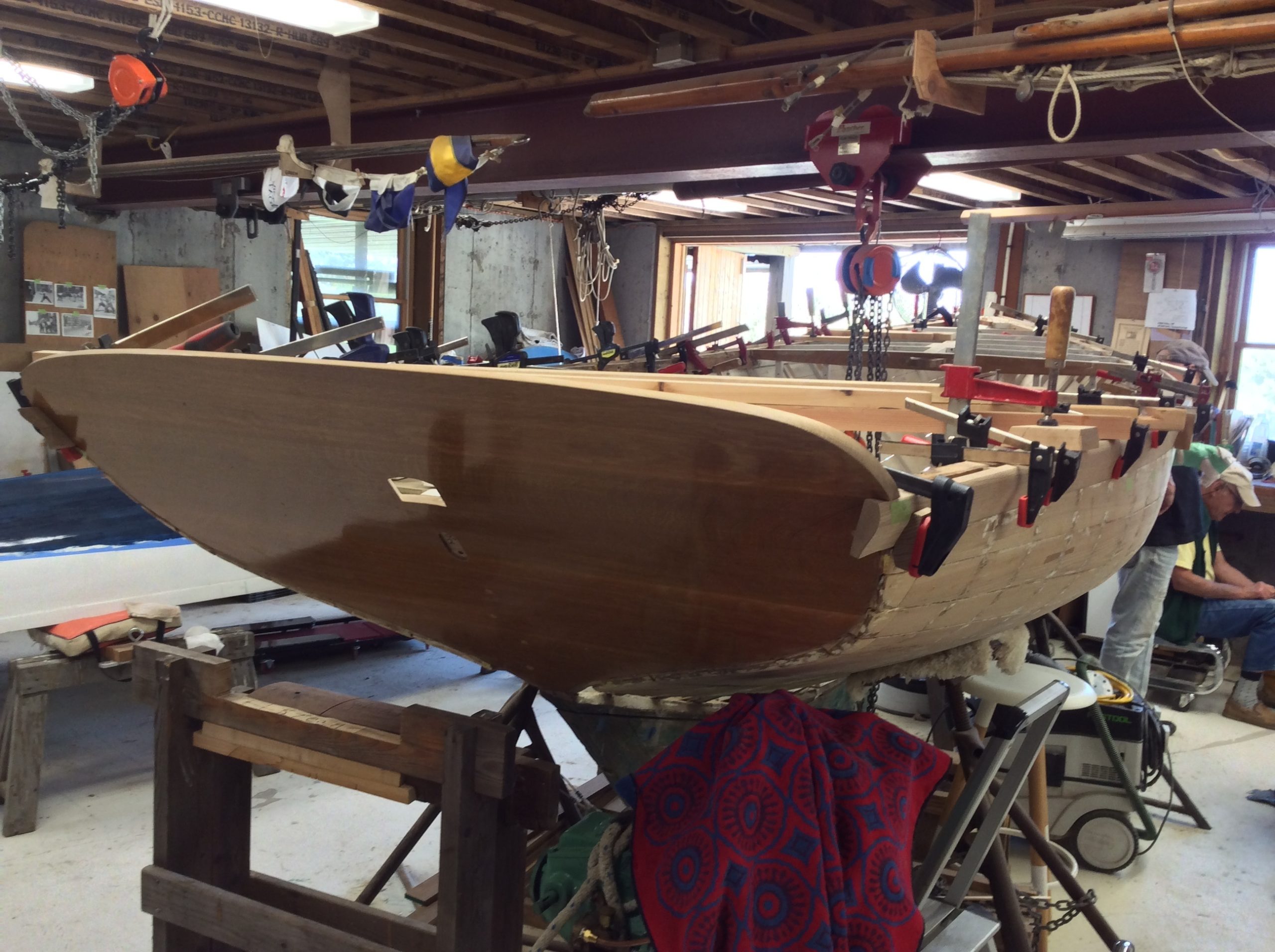 The restored transom of the Tern. BRYAN BOYHAN