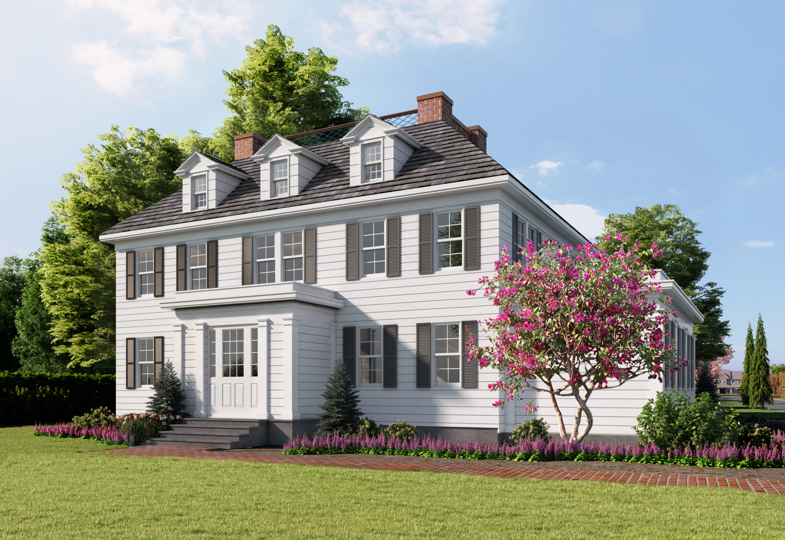 A rendering of the restored Terry Cottage. COURTESY THE BEECHWOOD ORGANIZATION