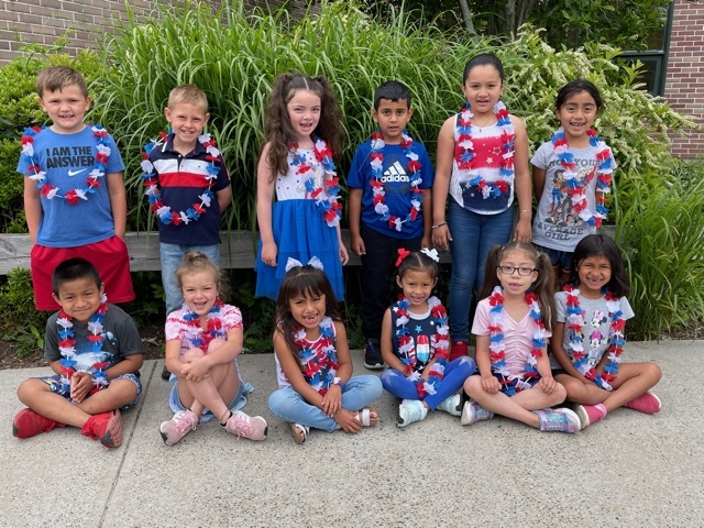 Wearing red, white and blue, Westhampton Beach Elementary School students celebrated Flag Day on June 14. To mark the occasion, student council members shared with their peers the history and significance of the American flag over the school’s public address system.
