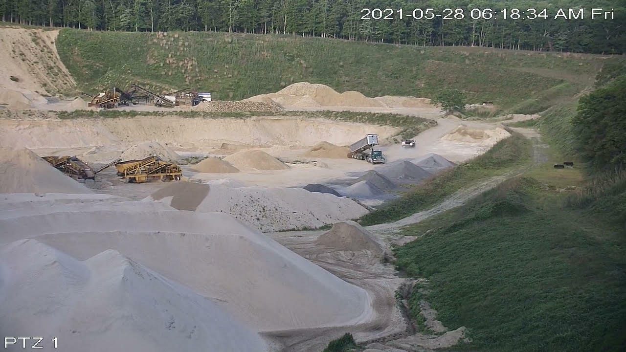 The Sand Land site Friday morning as captured by a surveillance camera mounted on the neighboring Bridge golf club property.