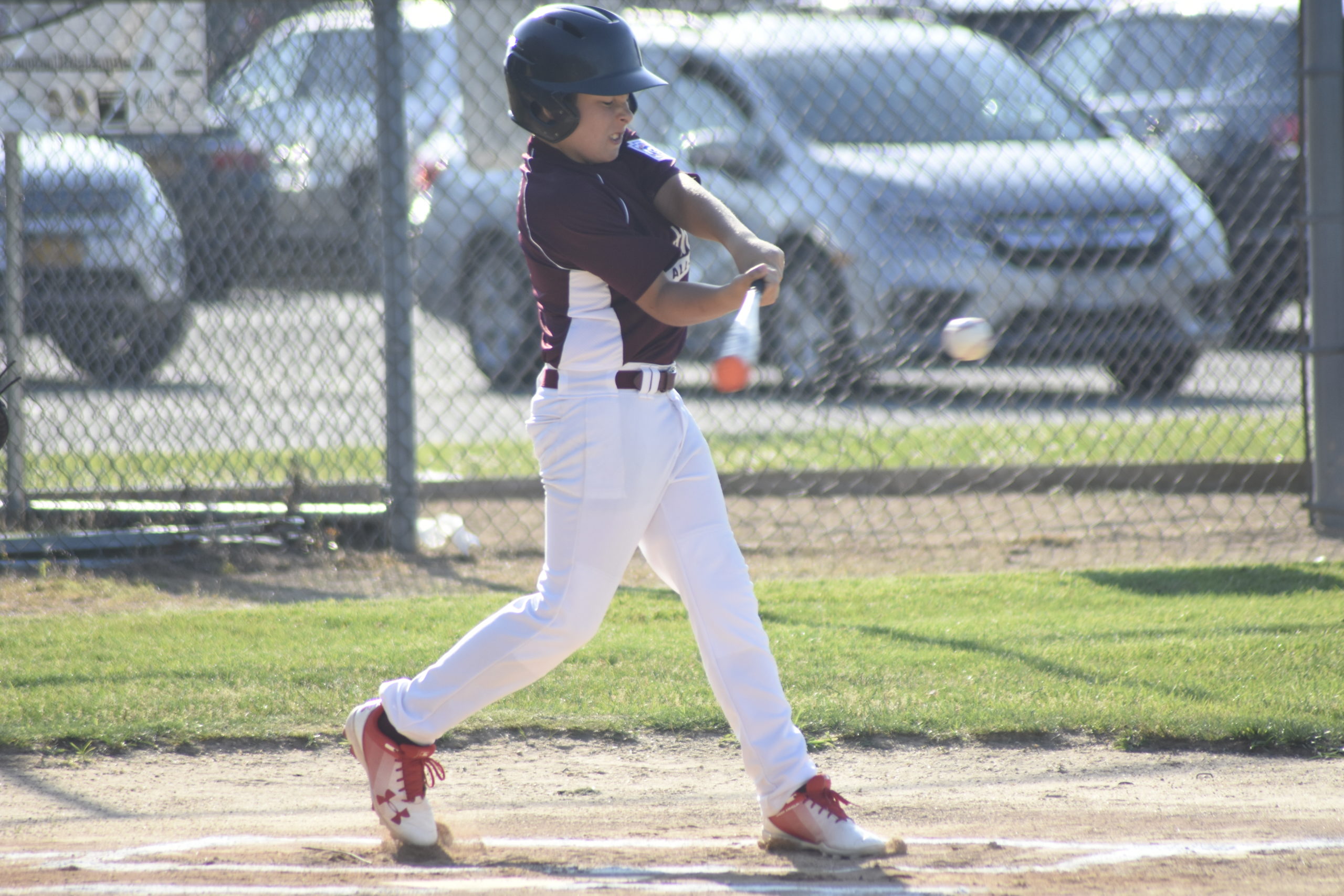 Colin Delalio at the plate for Southampton.