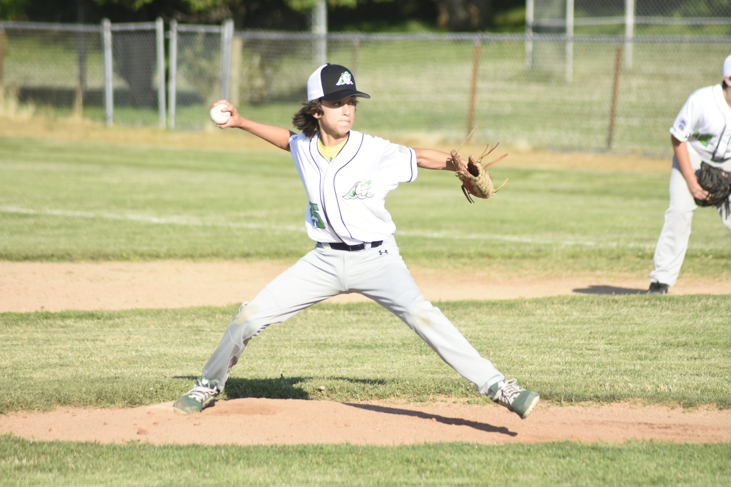 Brady Hudson was strong on the mound for East End in its victory over Southampton last week.