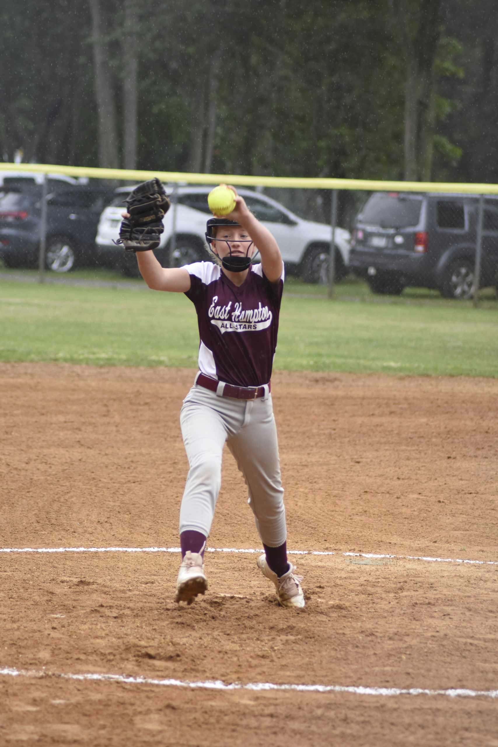 Lydia Rowan started in the circle for the East Hampton Little League 12U All-Stars on Friday in the third and deciding game against North Shore Little League.